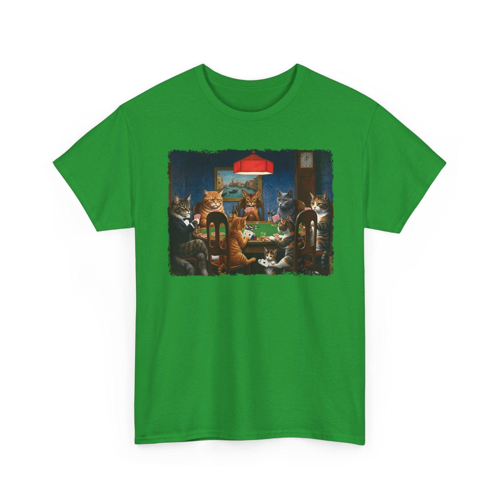Cats Playing Poker T-Shirt — Funny Poker Cat Art Tee