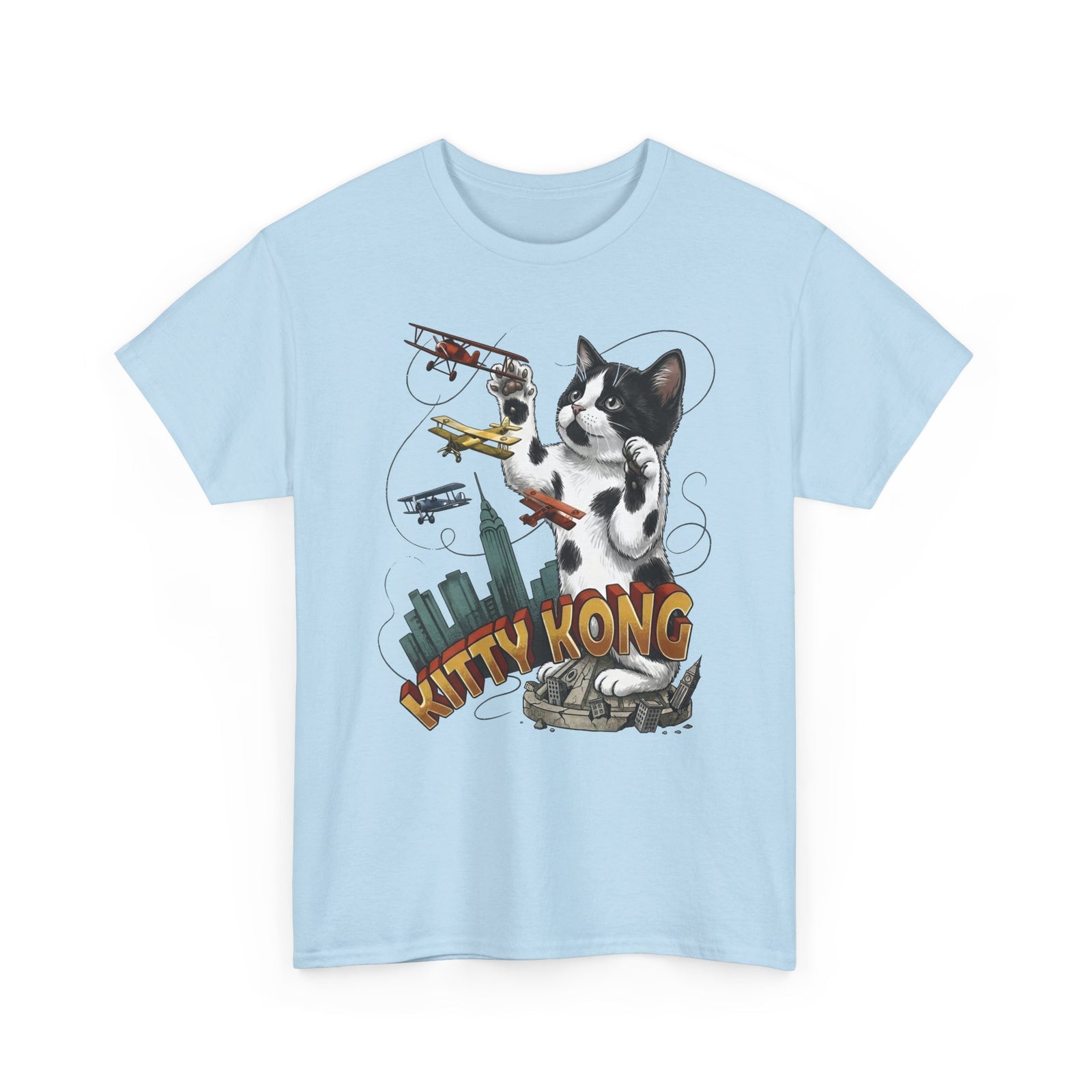 Kittie Kong Parody Cat T-Shirt — Funny Vintage-Style Cat Tee