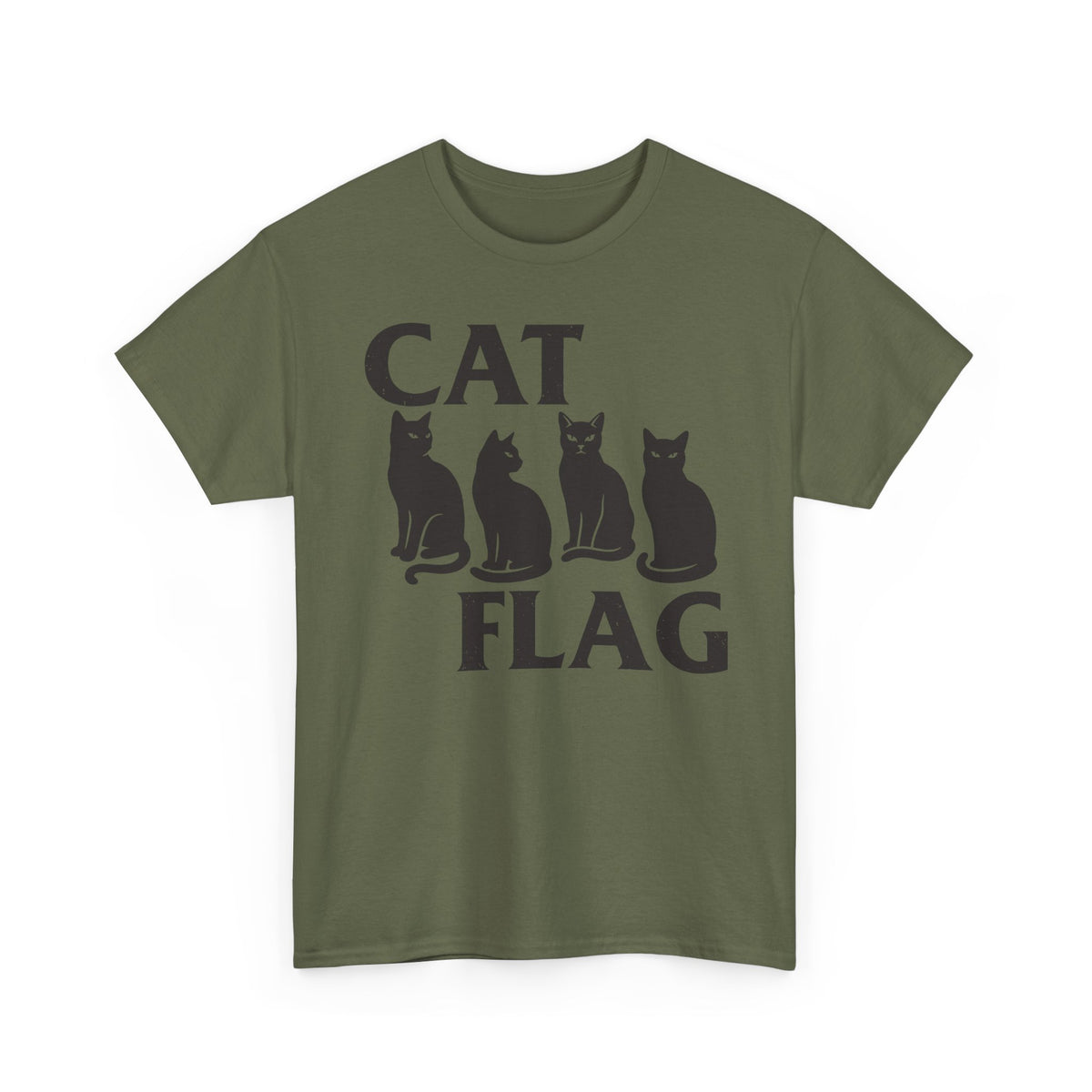 Cat Flag T-Shirt — Pride-Inspired Feline Graphic Tee