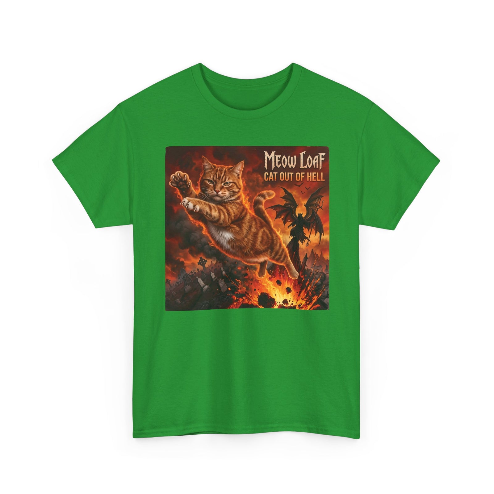 Meow Loaf Cat Out of Hell T-Shirt — Funny Gothic Cat Tee