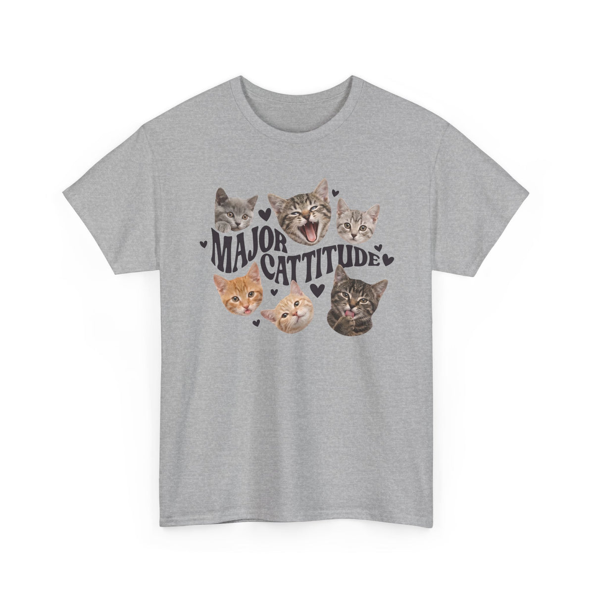 Major Cattitude T-Shirt Funny Cat Attitude Tee