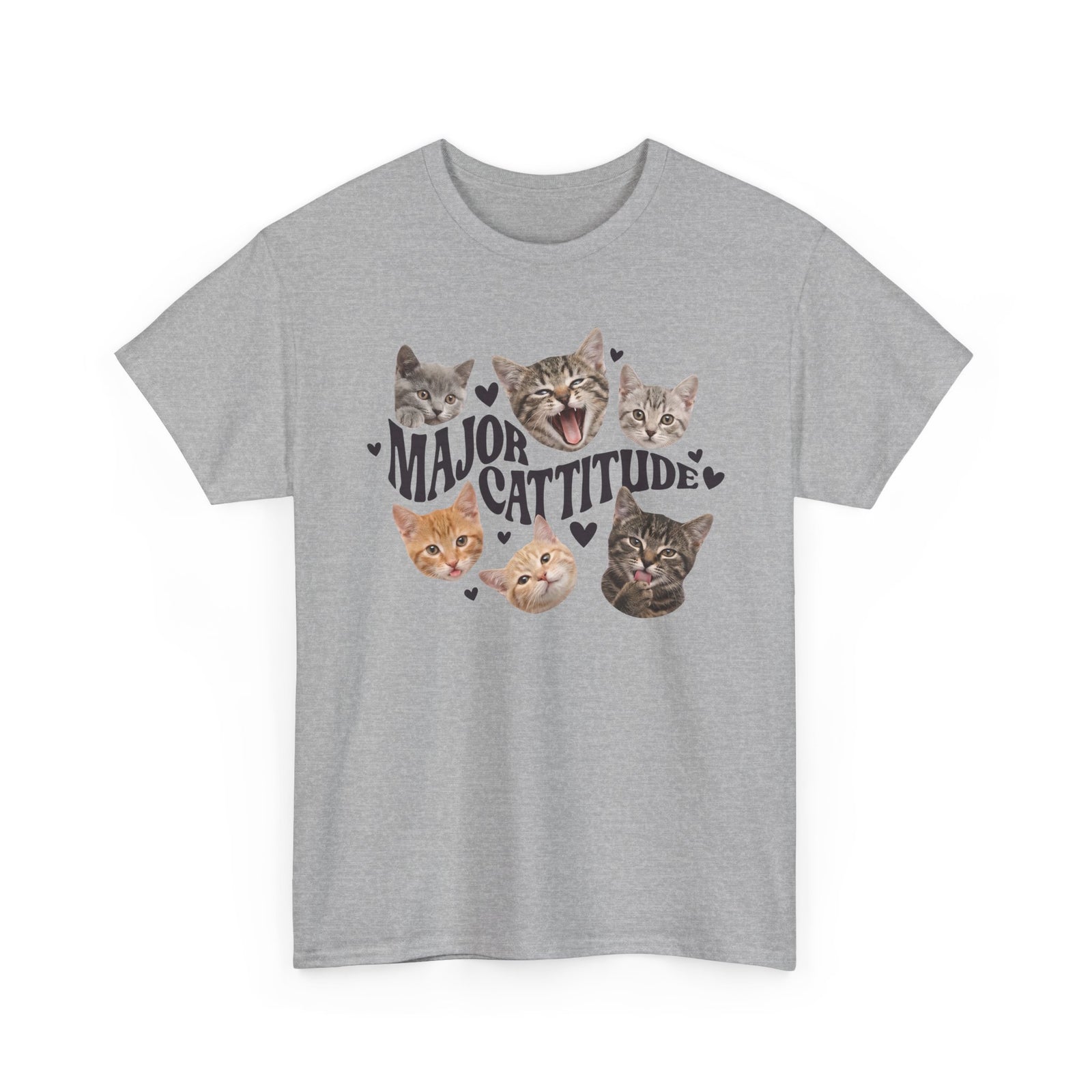 Major Cattitude T-Shirt Funny Cat Attitude Tee