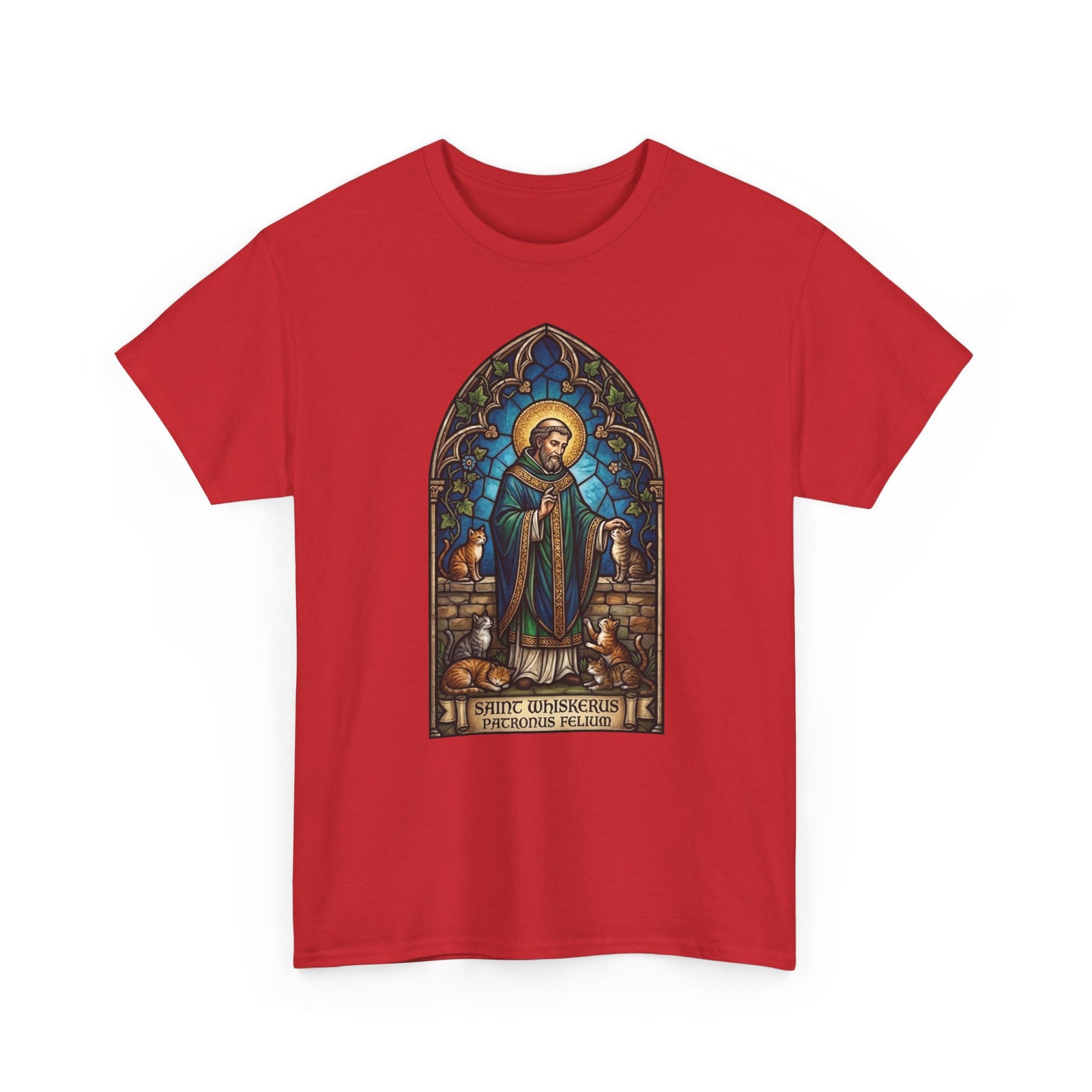 Patronus Felium 'Saint Whiskerus' T-Shirt
