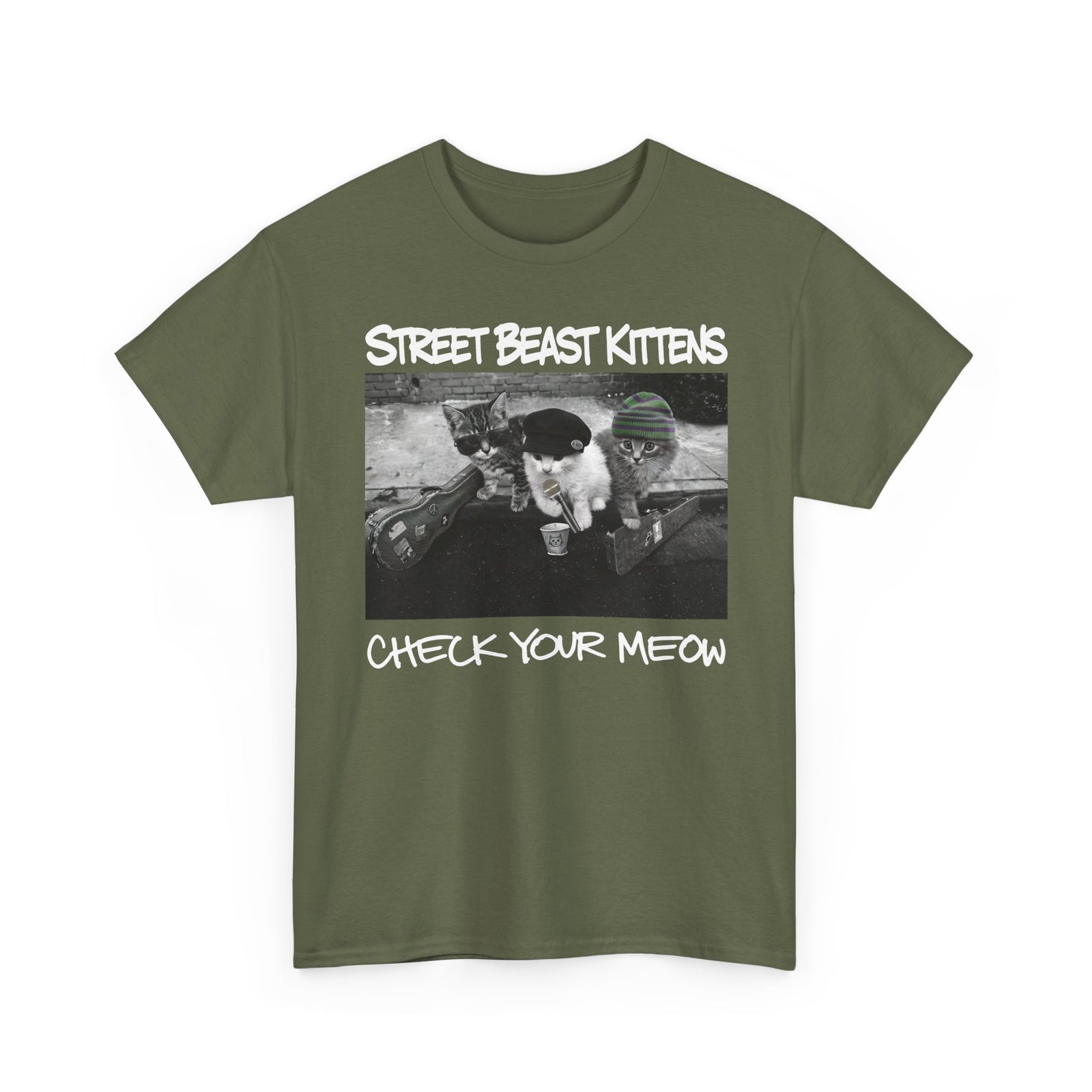 Street Beast Kittens "Check Your Meow" T-Shirt