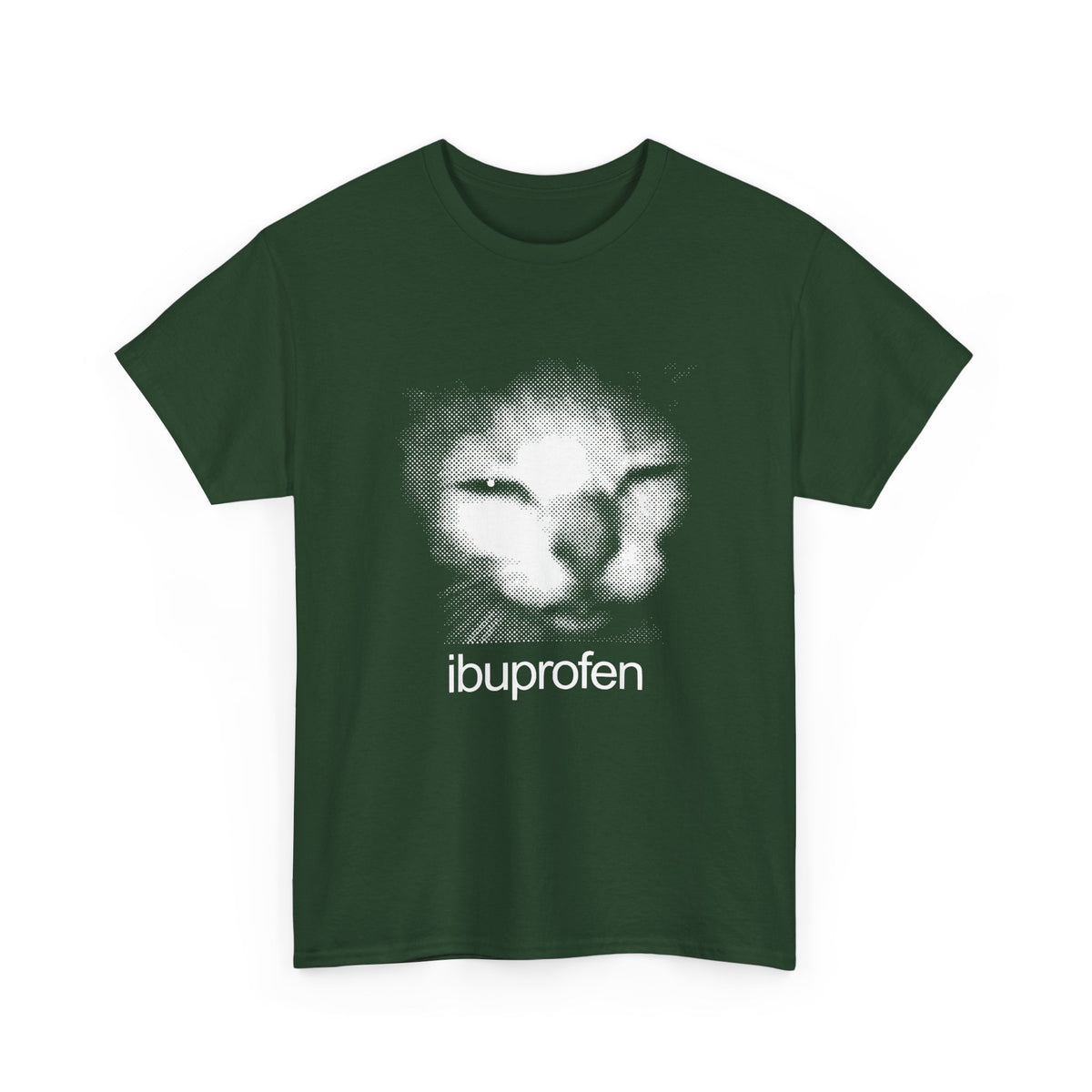 Funny Cat Meme Ibuprofen T-Shirt Humorous Pain Relief Graphic Tee