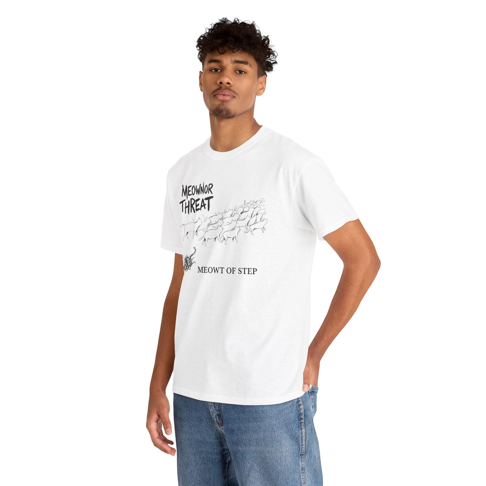 Meownor Thread Meowt Of Step T-Shirt — Funny Cat Dance Graphic Tee