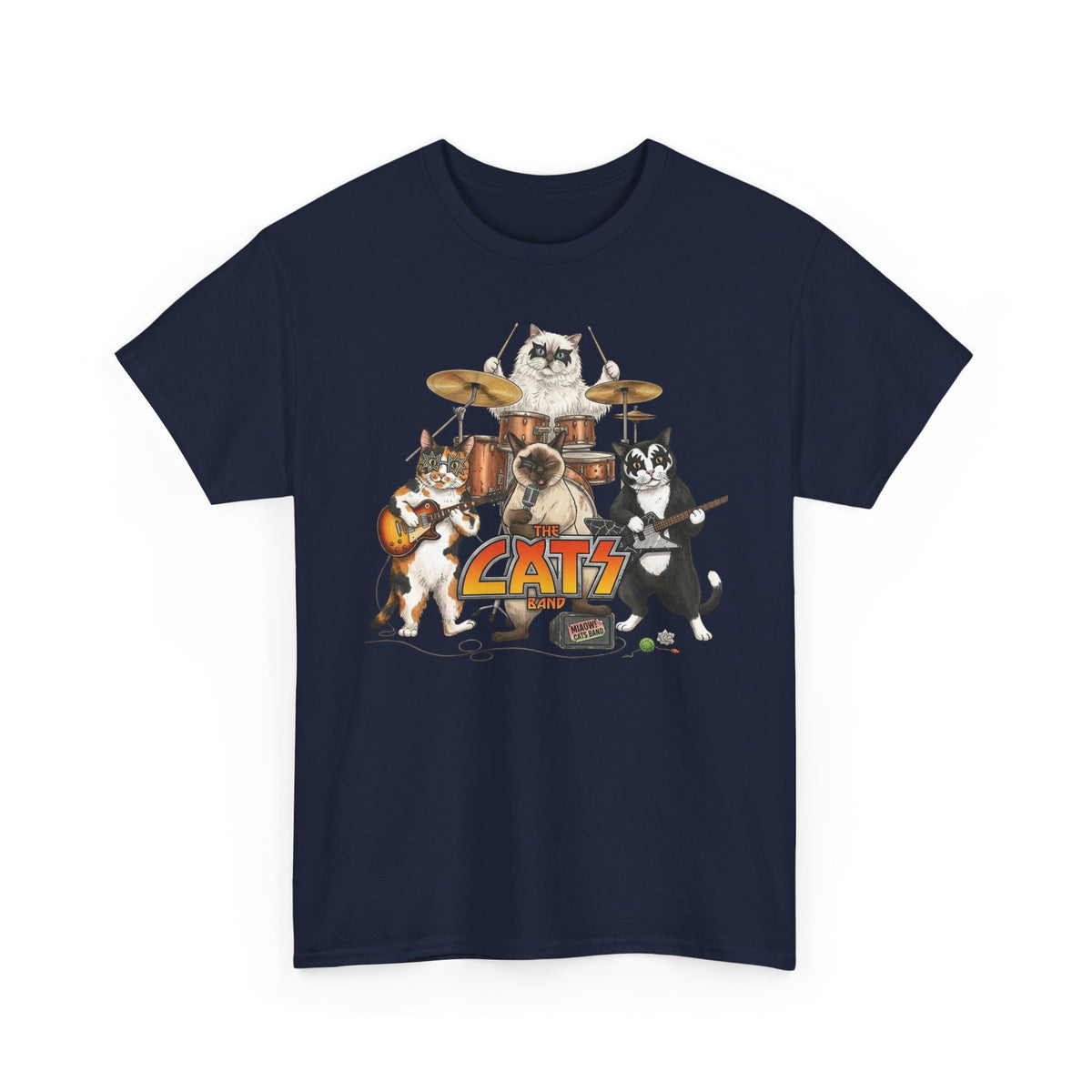 The Cats Band T-Shirt — Retro Cat Band Graphic Tee