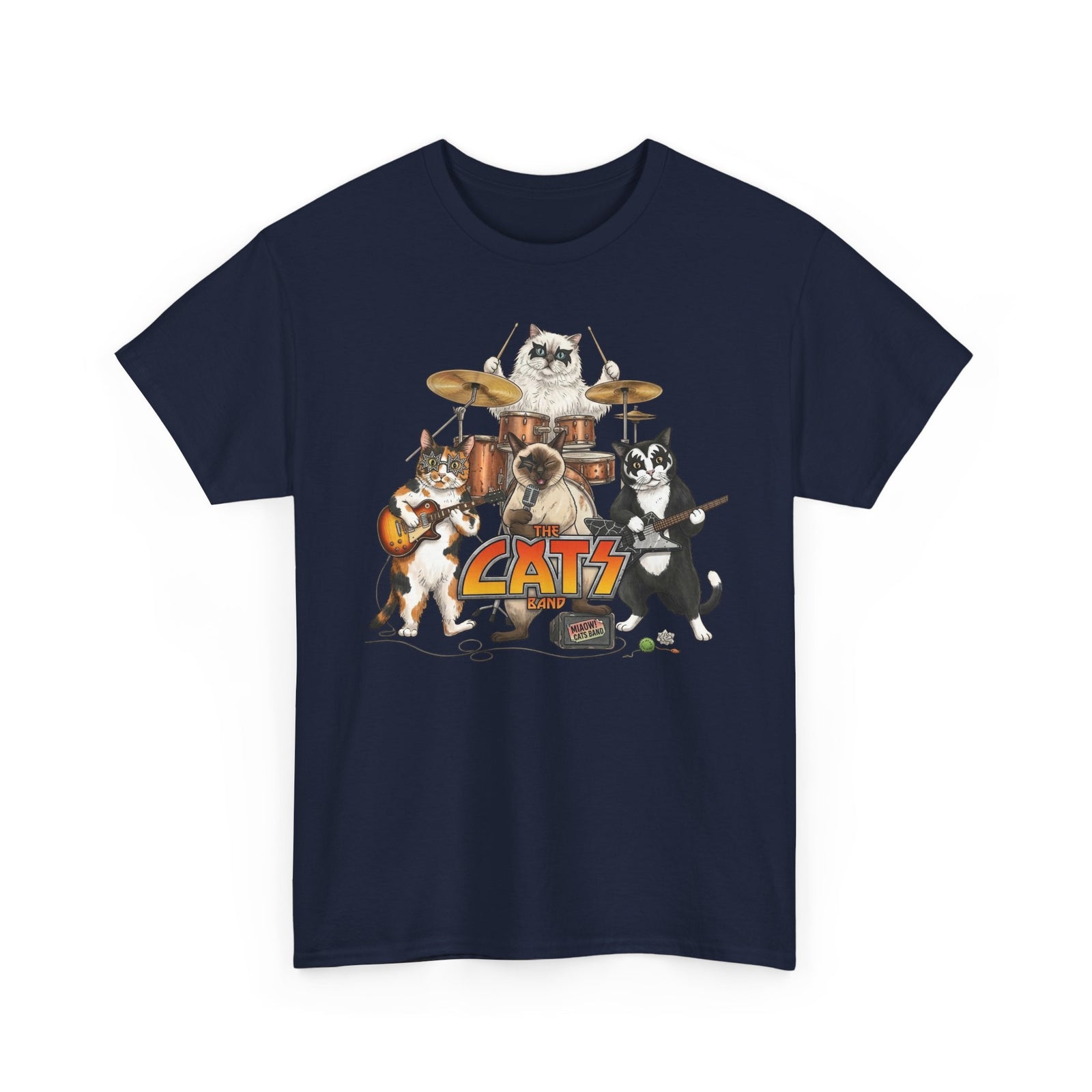 The Cats Band T-Shirt — Retro Cat Band Graphic Tee