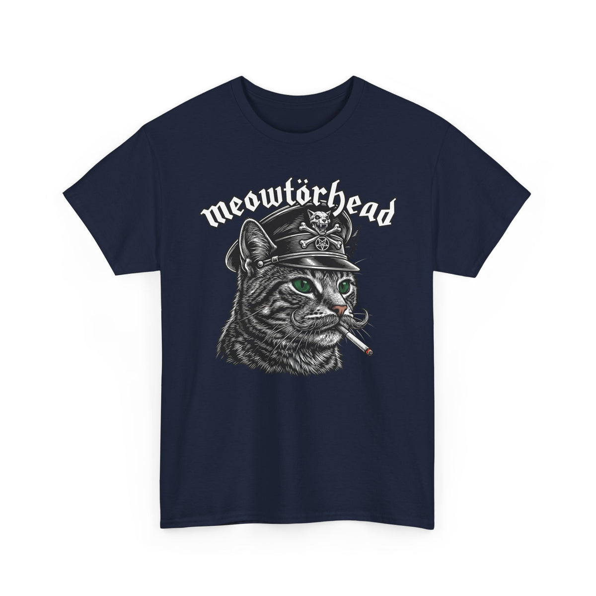 Meowtörhead Cat Band Tee — Retro Rock Cat Graphic T-Shirt