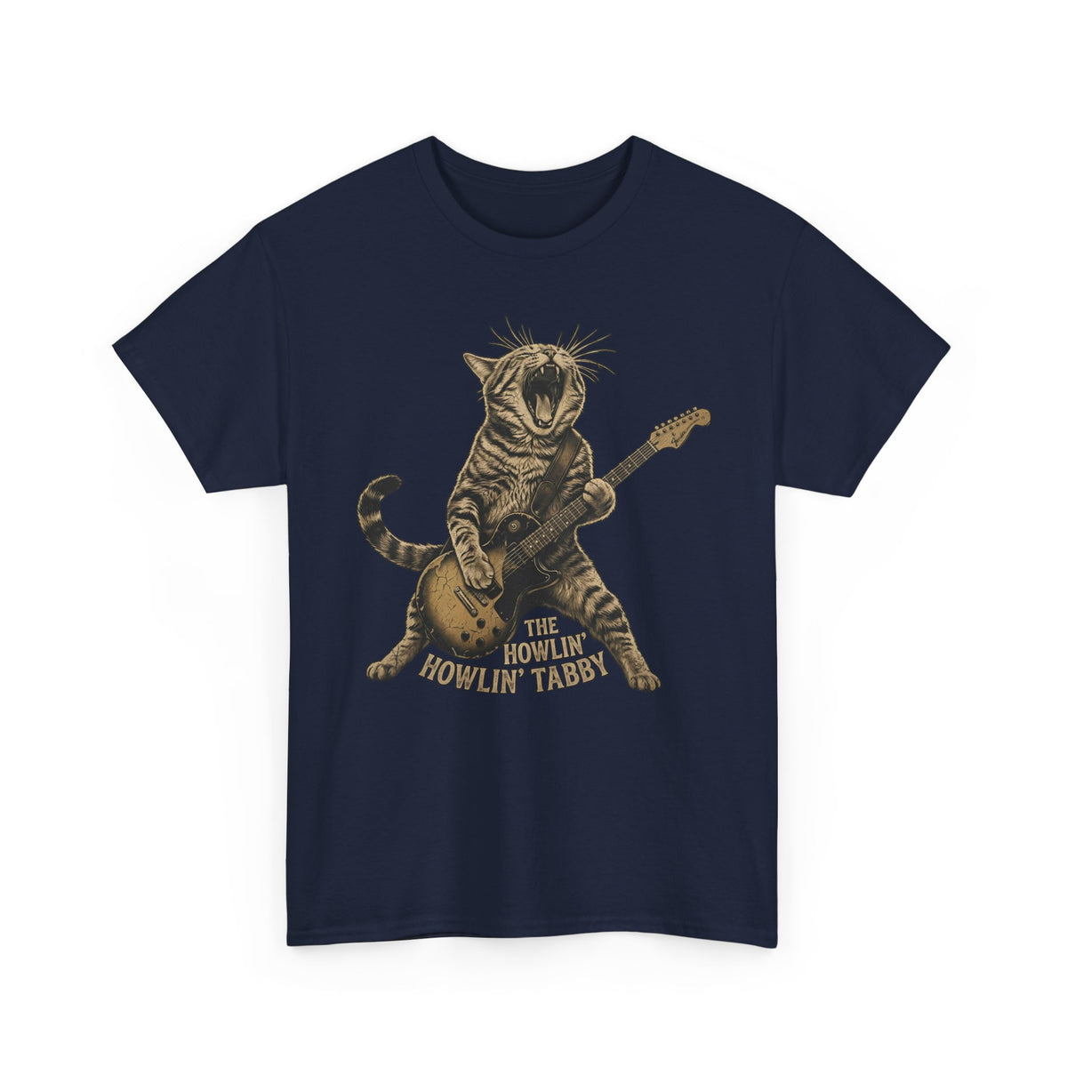 Howlin' Howlin' Tabby T-Shirt — Retro Cat Graphic Tee