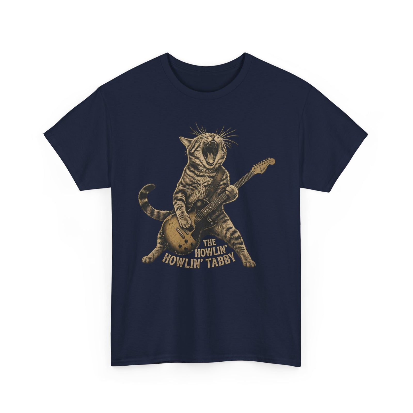 Howlin' Howlin' Tabby T-Shirt — Retro Cat Graphic Tee