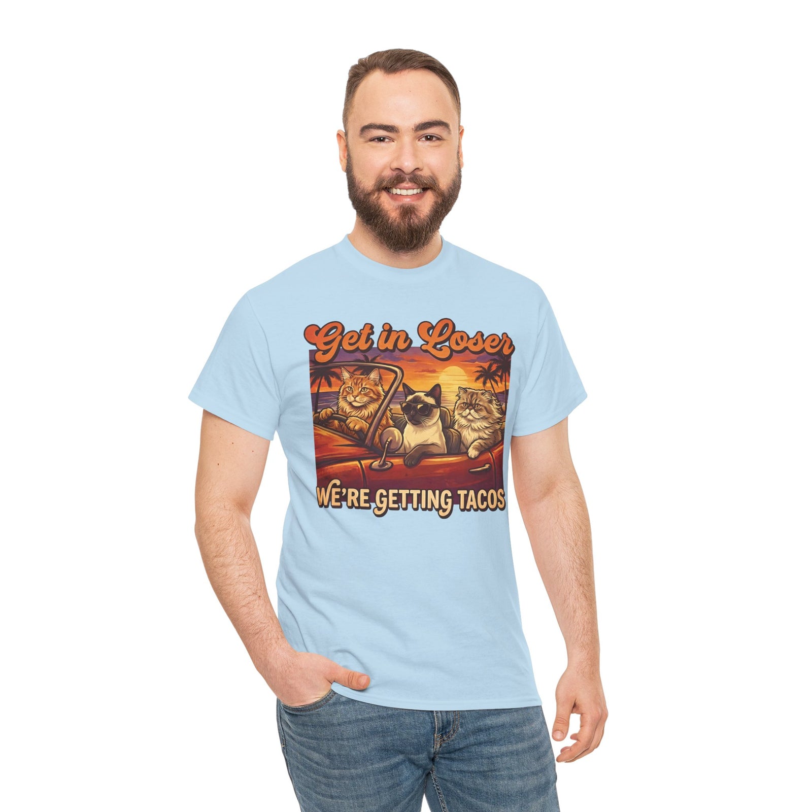Get In Losers We're Getting Tacos Cats T-Shirt