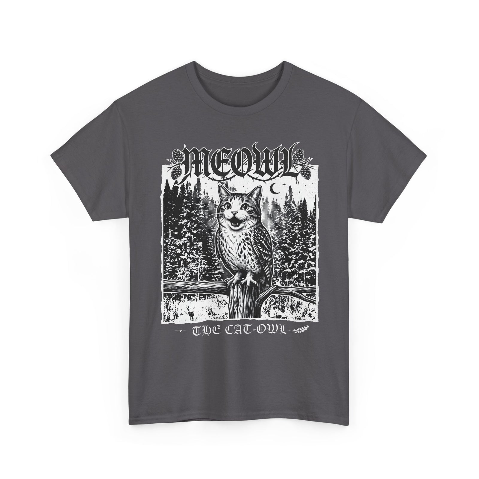 Funny "Meowl the Cat Owl" T‑Shirt