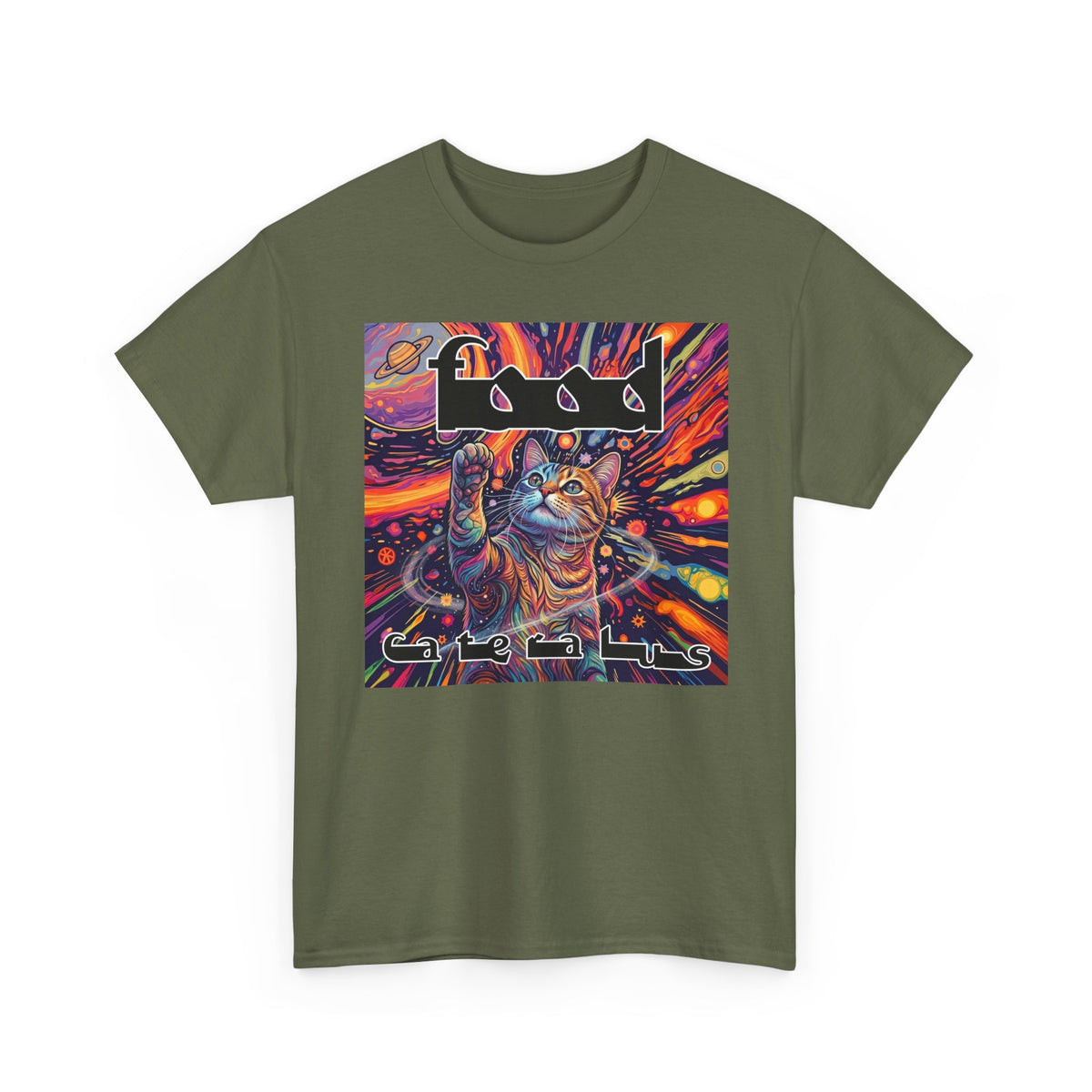 Funny Progressive Metal Cat T-Shirt — Progressive Metal Band Cat Graphic Tee