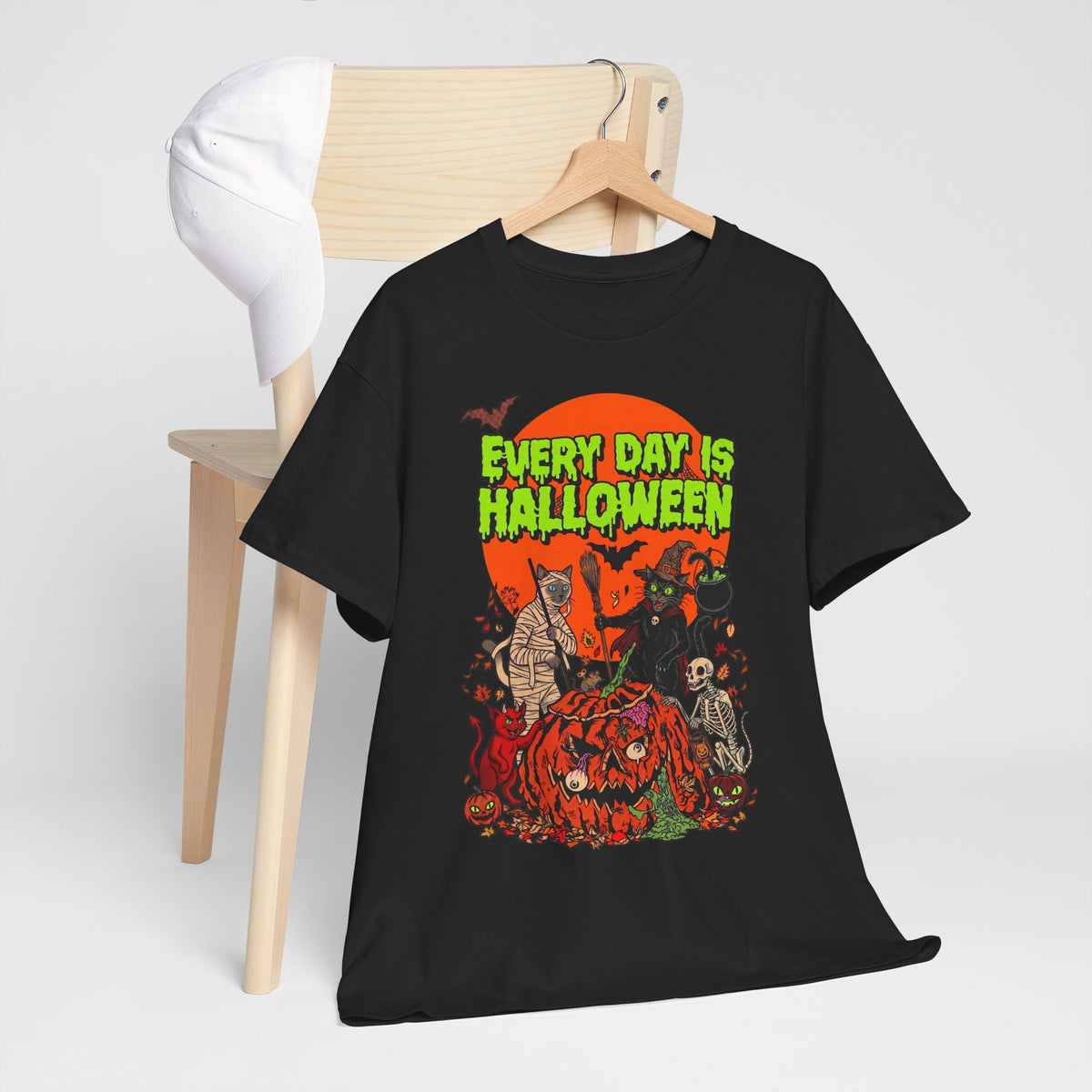 Every Day Is Halloween Cats T-Shirt — Spooky Monster Felines Tee