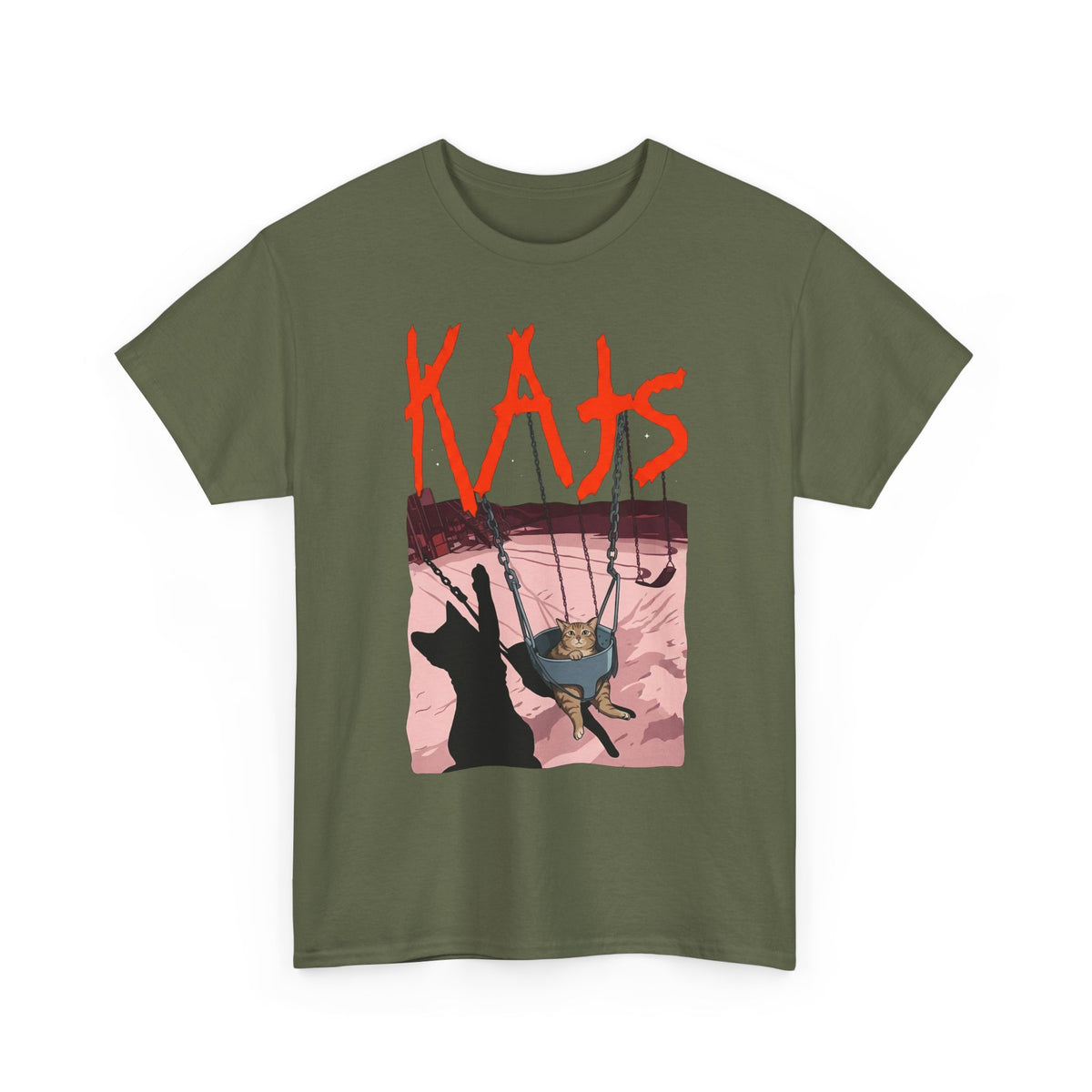 Rock Cat Band T-Shirt — Funny 'Kats' Album Parody Tee