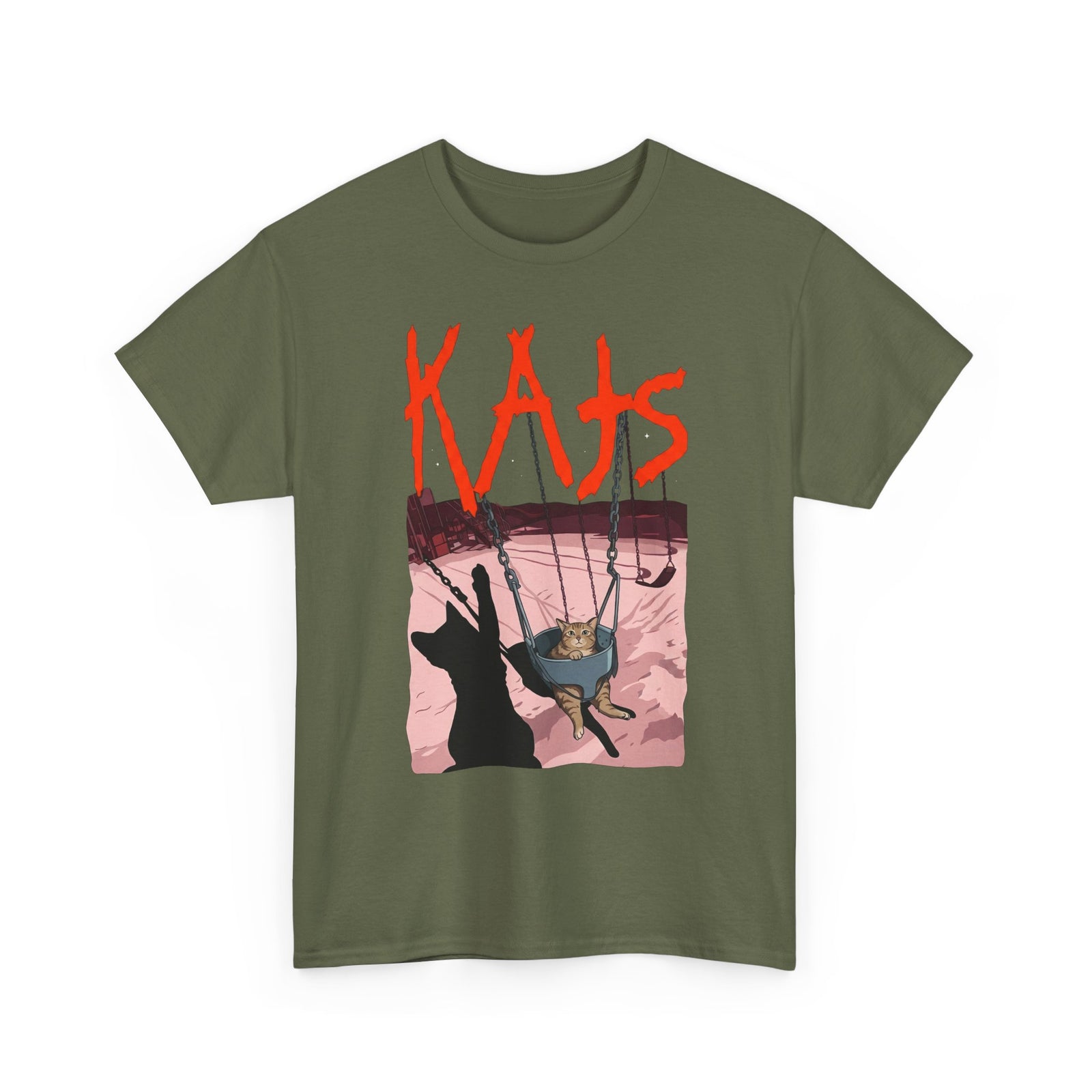 Rock Cat Band T-Shirt — Funny 'Kats' Album Parody Tee