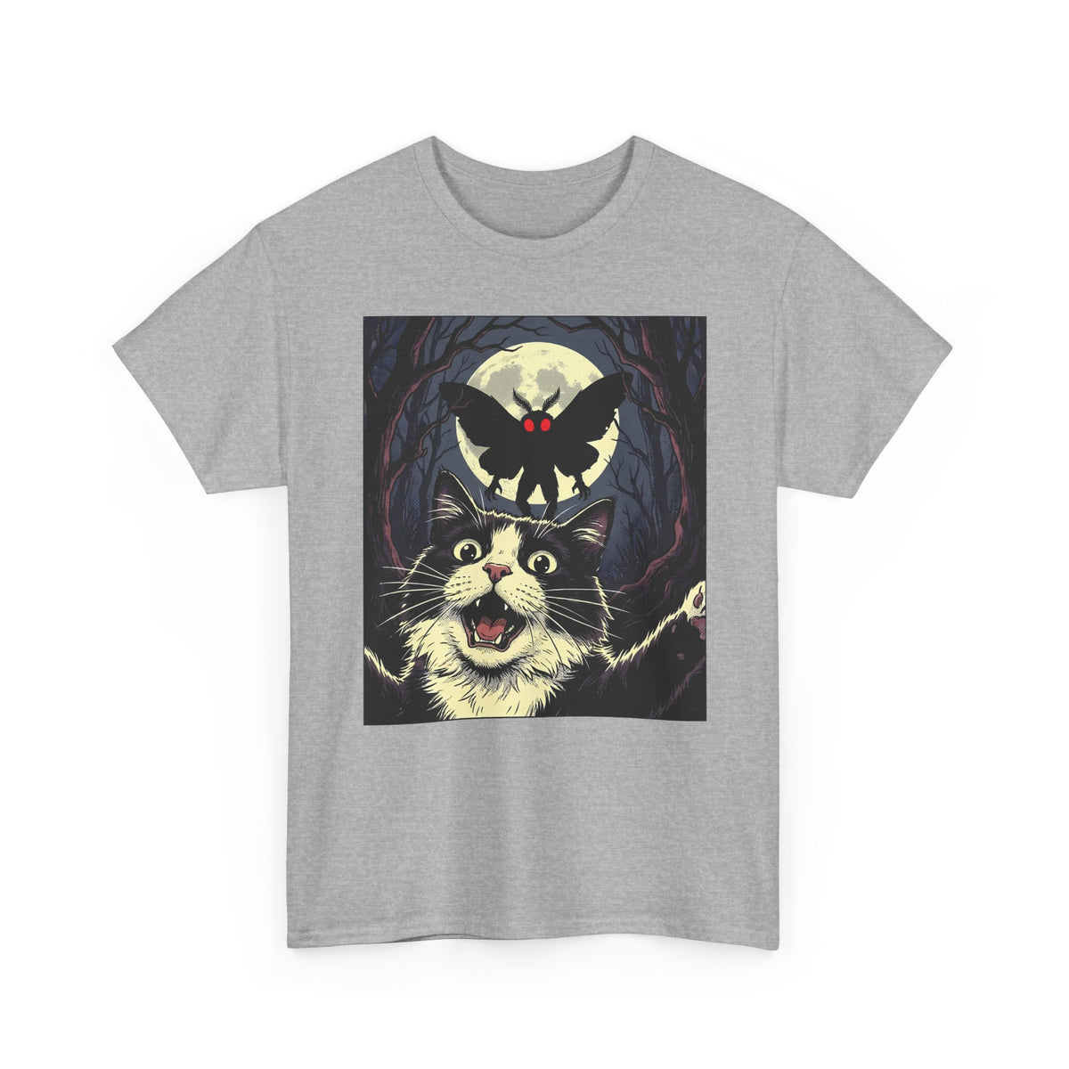 Cat Selfie with Mothman T-Shirt