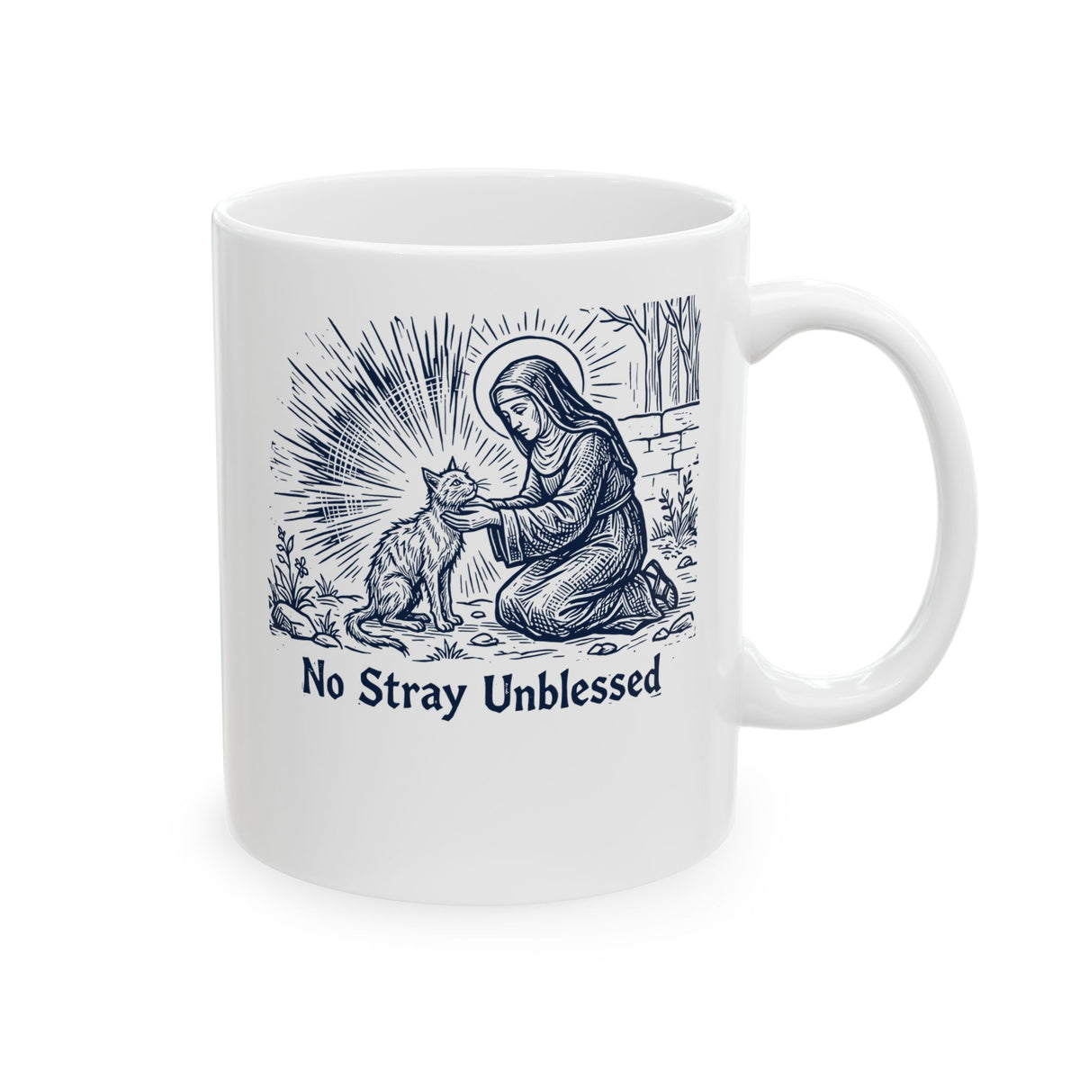 "Every Cat Is Blessed" Cat Ceramic Mug