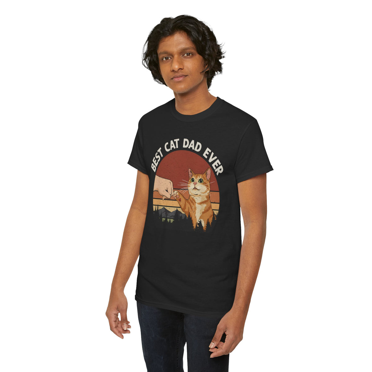 Best Cat Dad Ever Tee — Funny Cat Dad T-Shirt