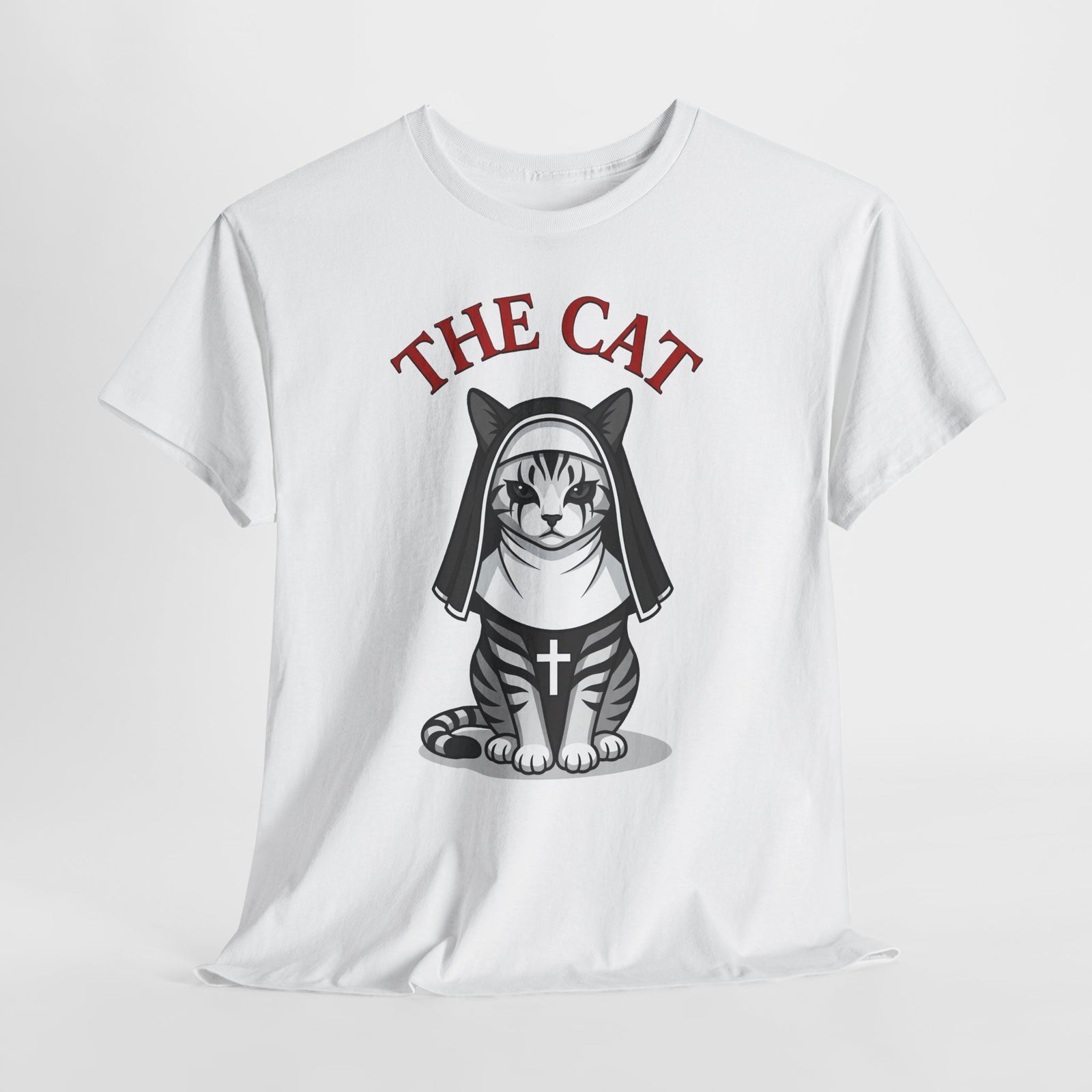 Nun Cat T-Shirt "The Cat" Gothic Kitty Tee