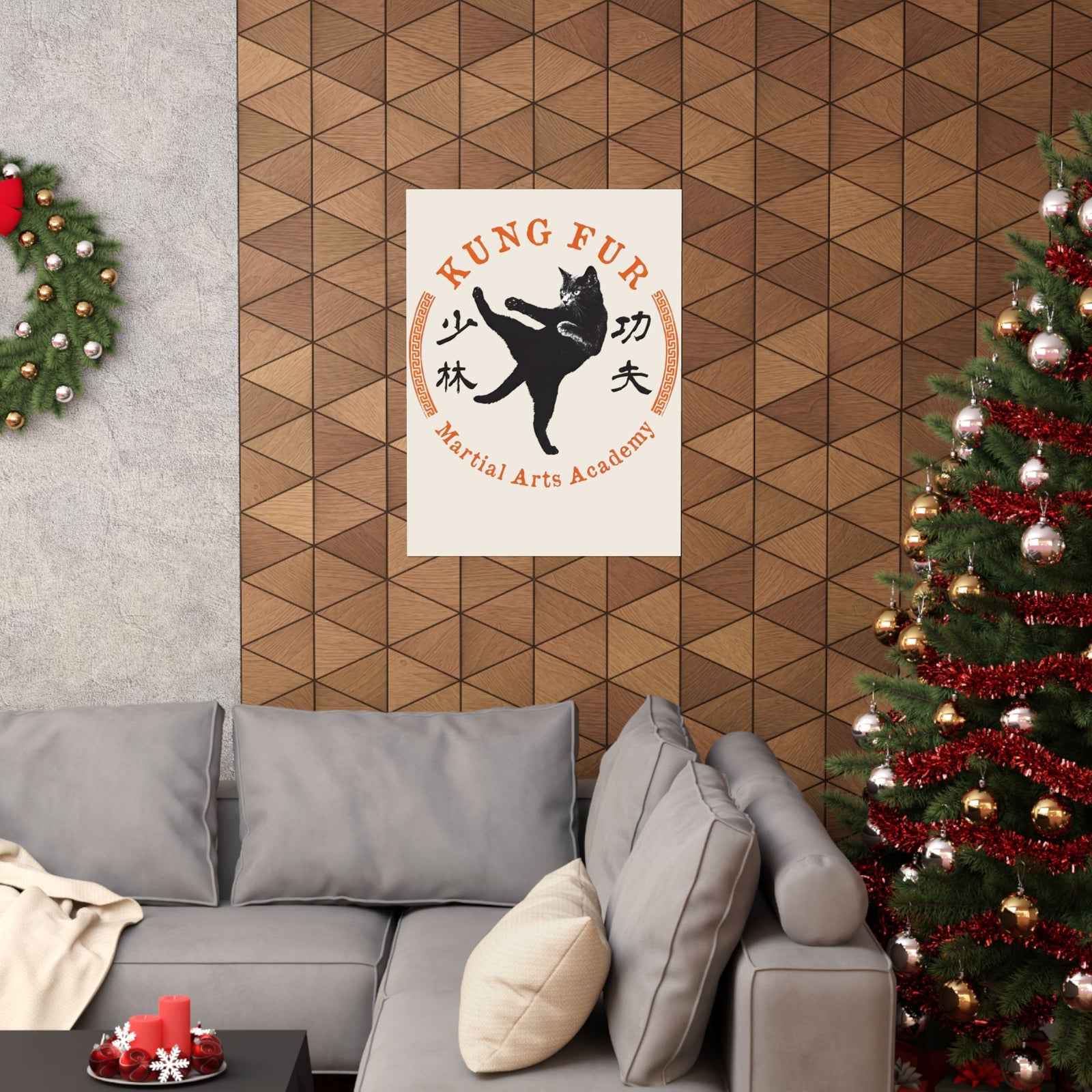 Kung Fur Cat Poster