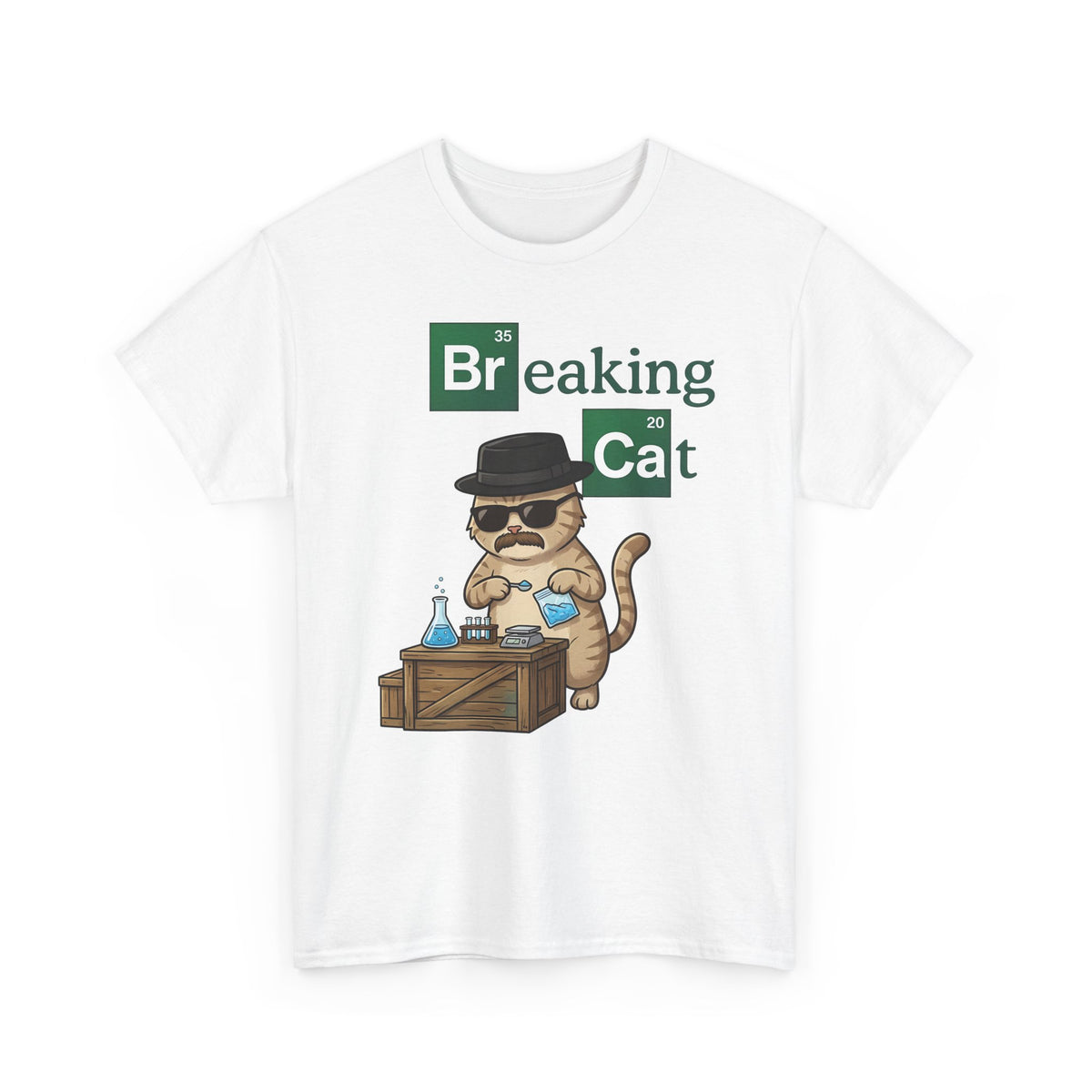 Breaking Cat T-Shirt — Funny Cat Graphic Tee