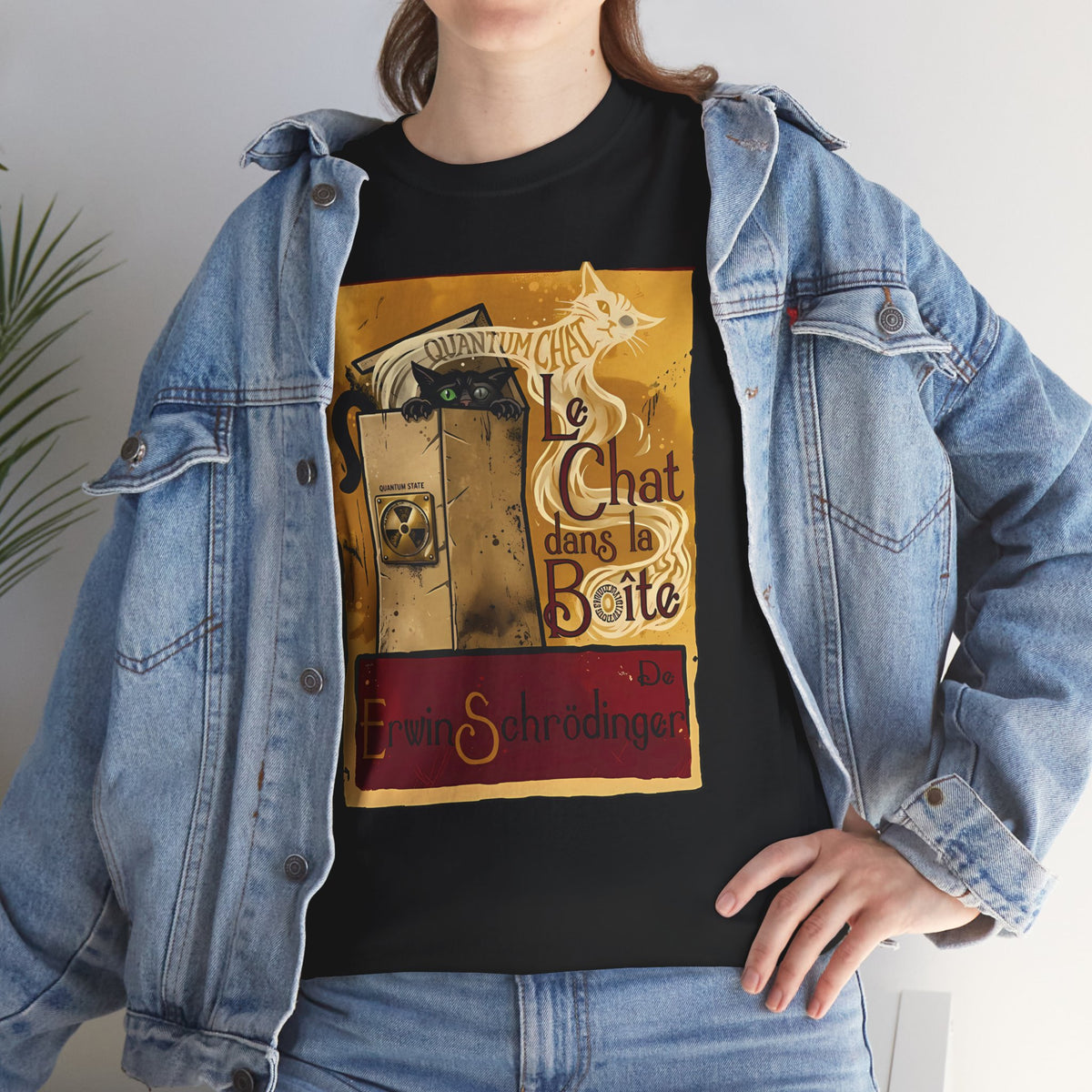Le Chat dans la Boite Cat T-Shirt — Cute French Cat Graphic Tee
