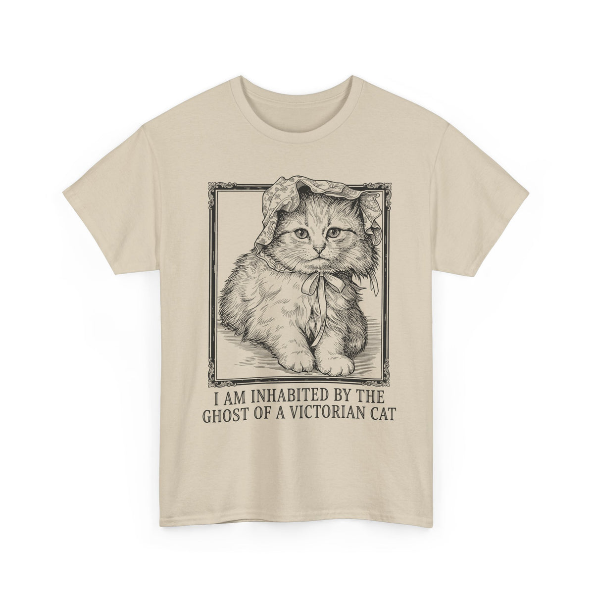 Victorian Cat Tee — “I Am Inhabited by the Ghost of a Victorian Cat” Graphic Shirt