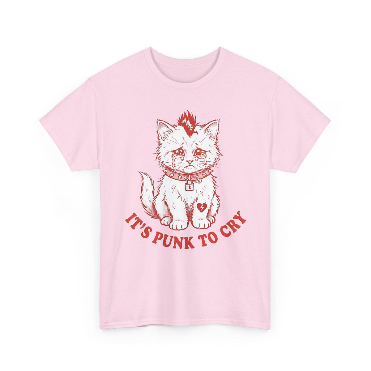 It's Punk To Cry Tee — Edgy Emotional Graphic T-Shirt