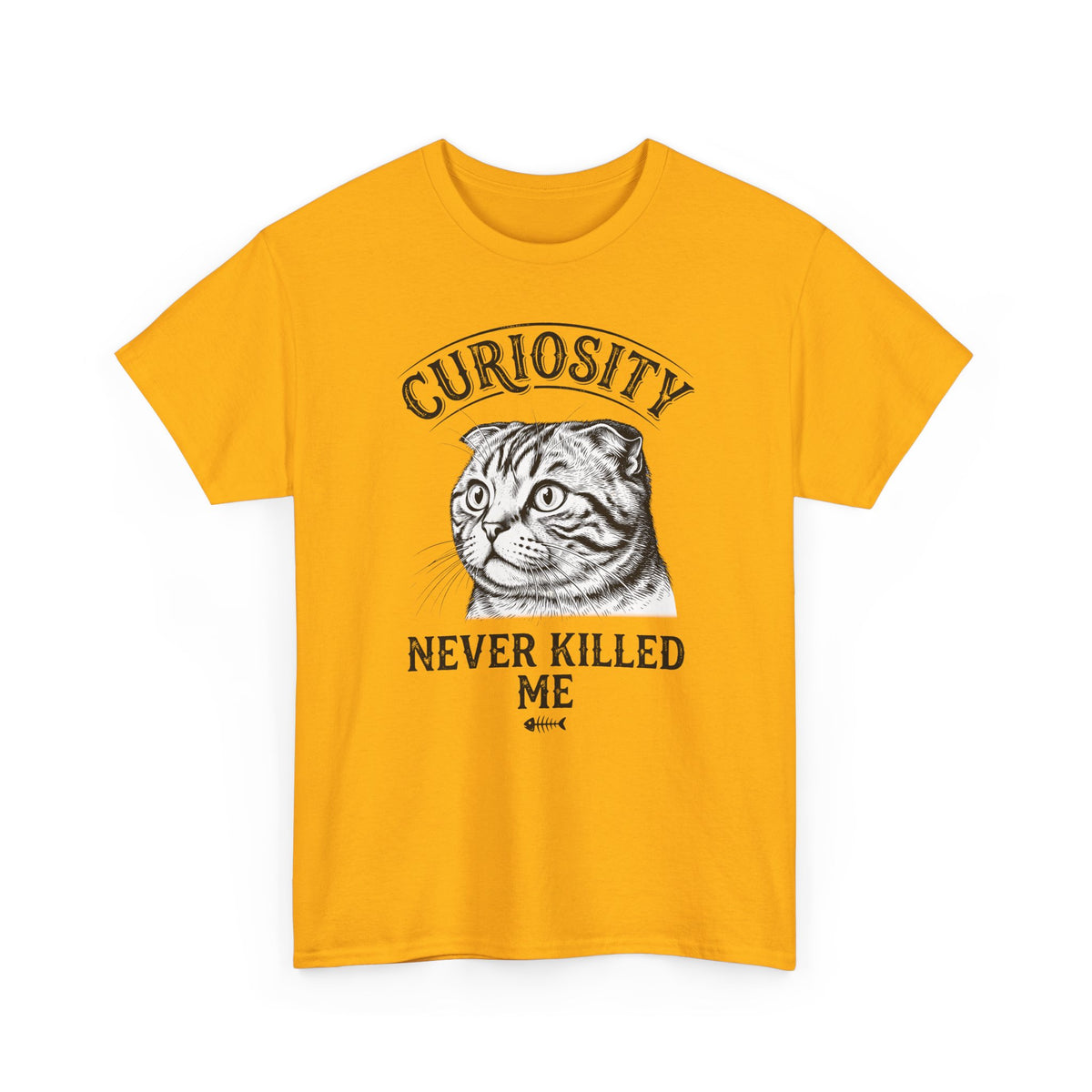 Curiosity Never Killed The Cat T-Shirt — Funny Cat Lover Tee