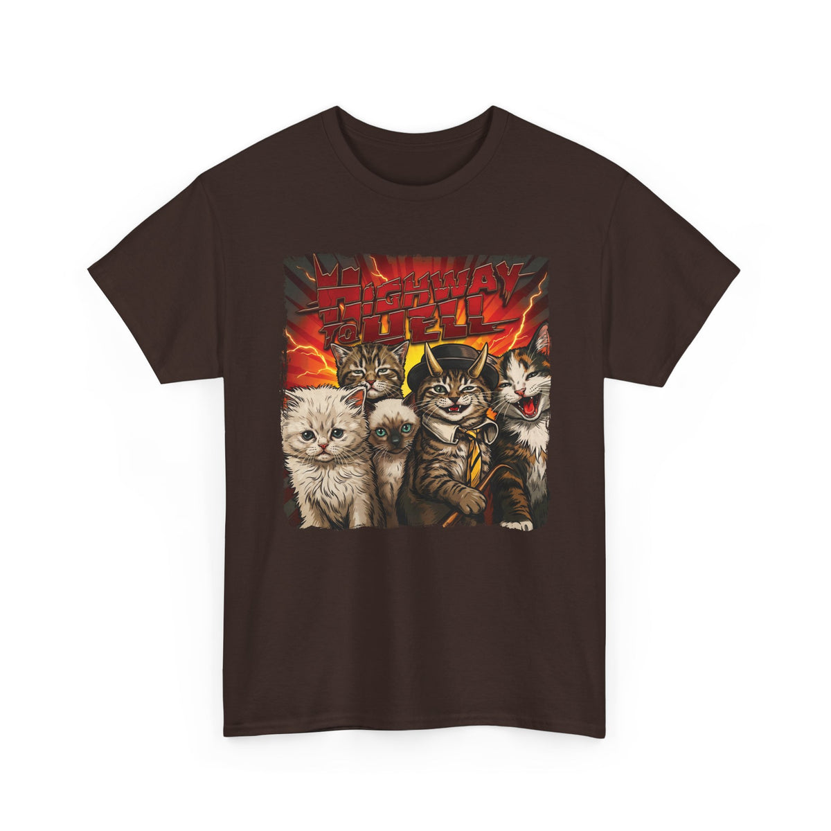 "Highway to Hell" Hard Rock Cats Parody T-Shirt
