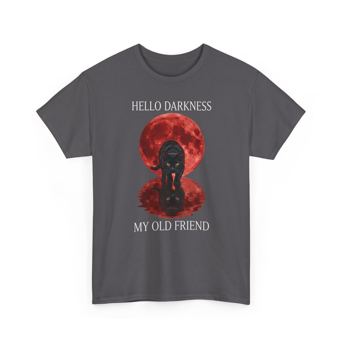 Hello Darkness My Old Friend Black Cat T-Shirt