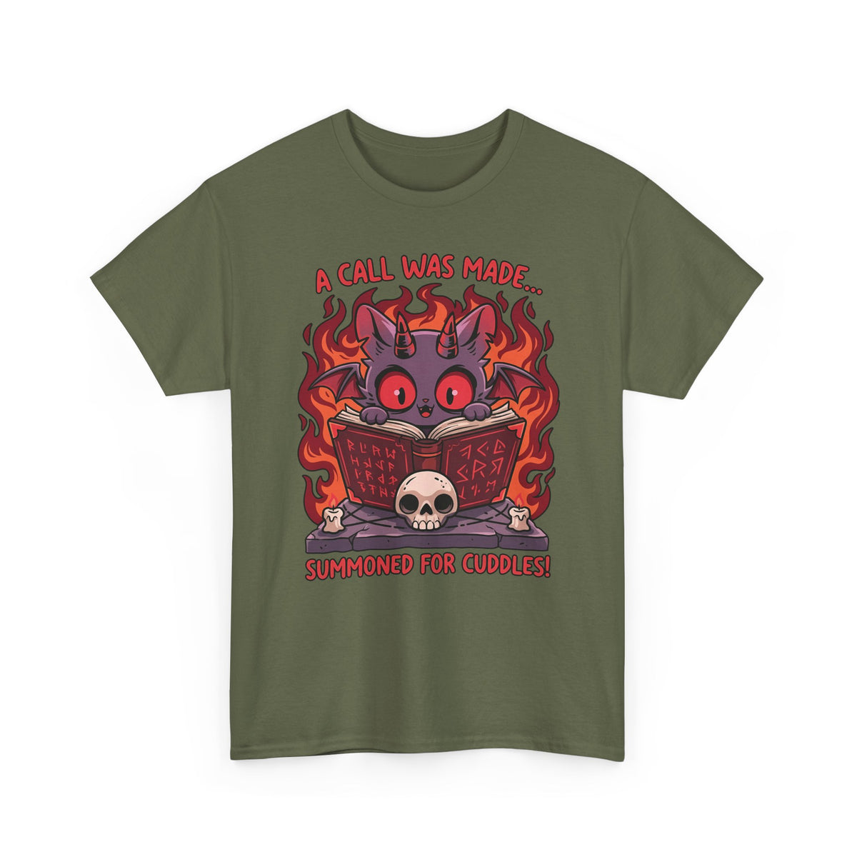Summoned for Cuddles Cat T-Shirt — "A Call Was Made" Cute Cat Tee