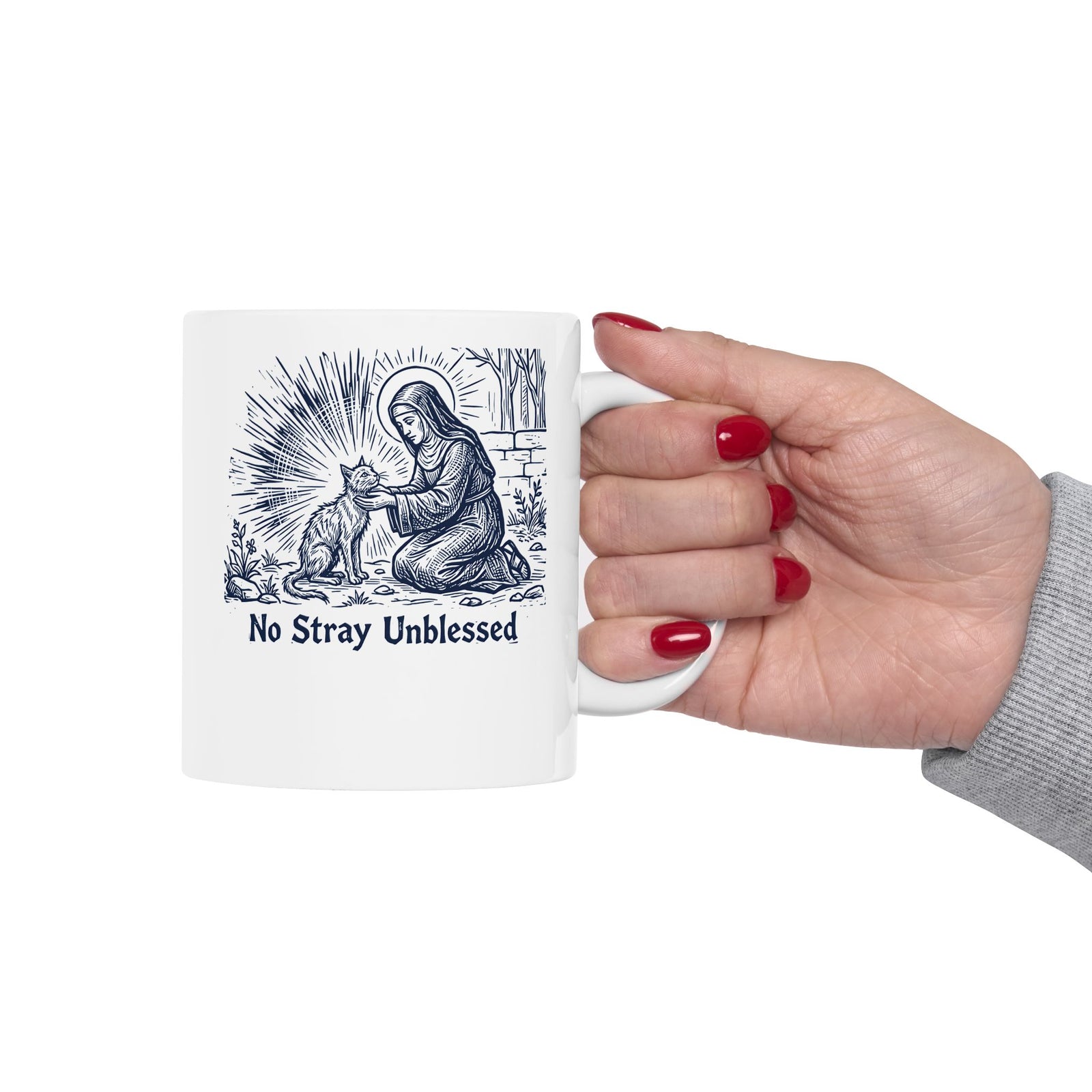 "Every Cat Is Blessed" Cat Ceramic Mug