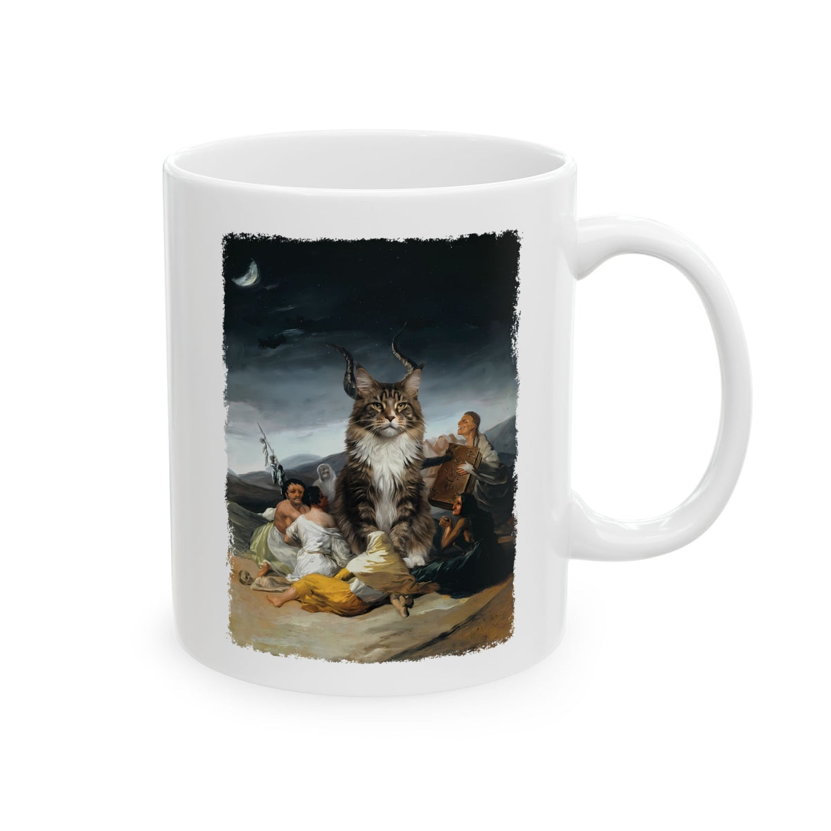 The Great Cat Ceramic Mug — Bold Vintage Cat Graphic Mug