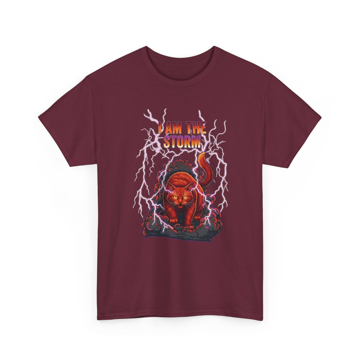 I Am The Storm Cat T-Shirt — Bold Cat Graphic Tee
