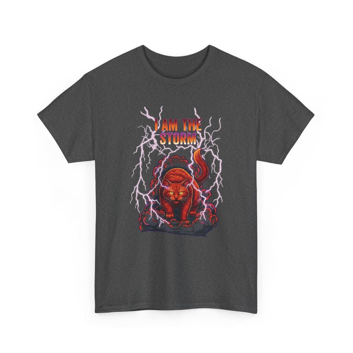 I Am The Storm Cat T-Shirt — Bold Cat Graphic Tee