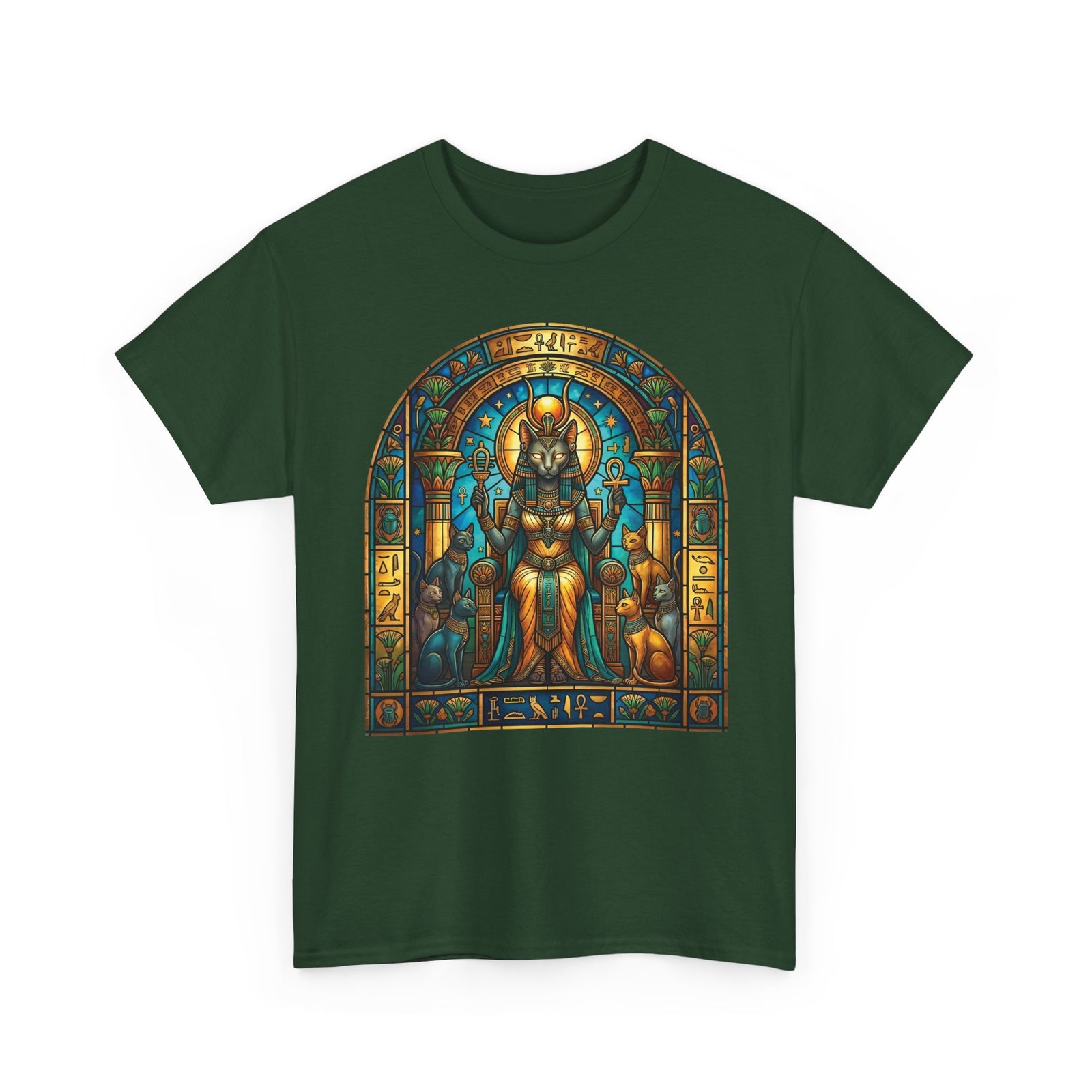 Bastet Goddess of Cats T-Shirt — Egyptian Cat Deity Tee