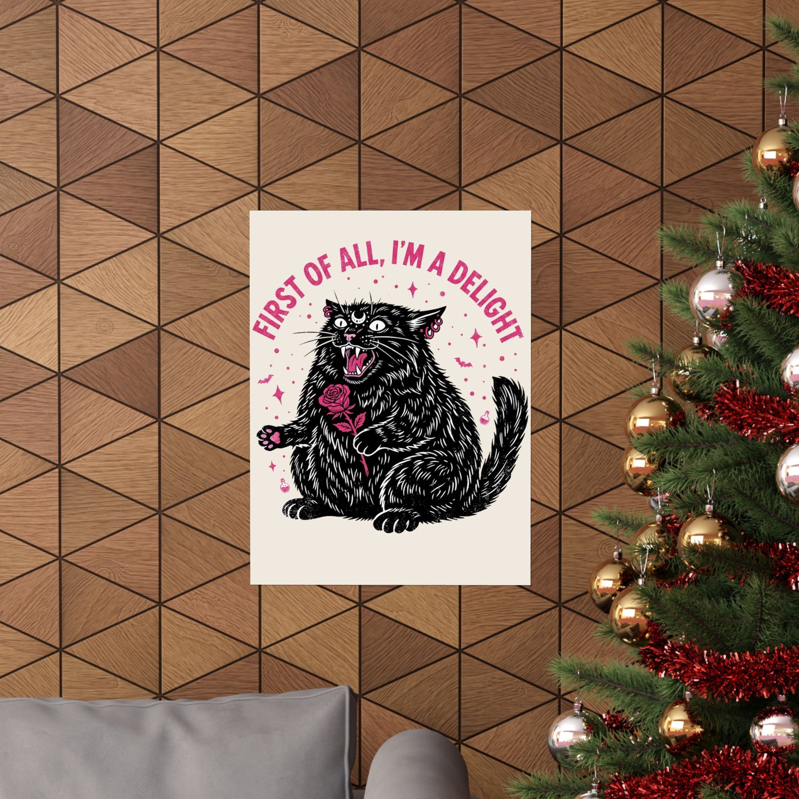Black Cat "First of All I'm a Delight" Poster