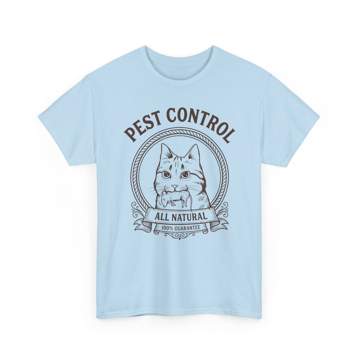 All Natural Pest Control – Funny Cat T-Shirt