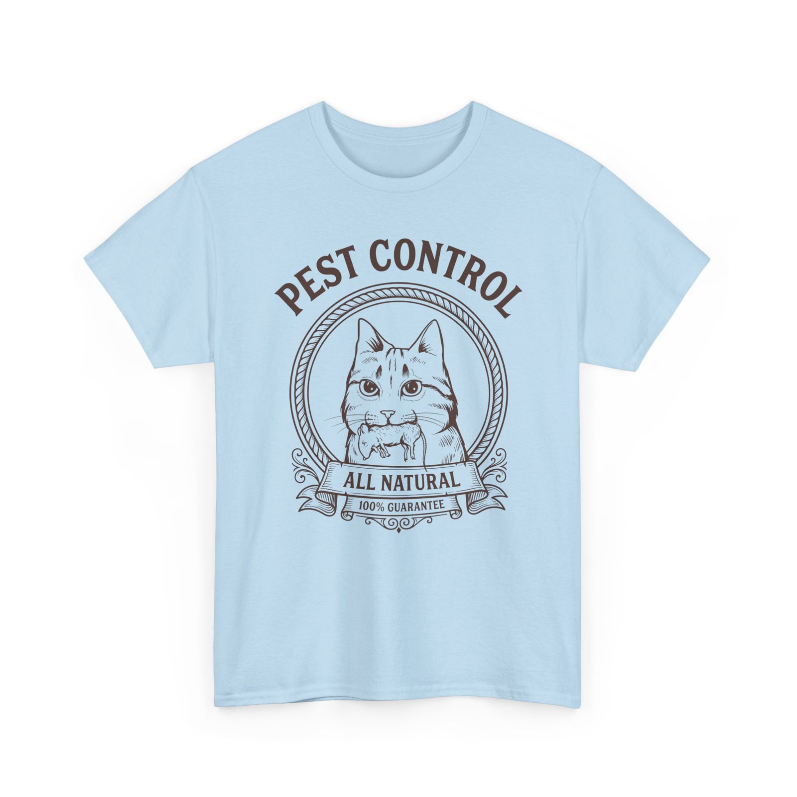 All Natural Pest Control – Funny Cat T-Shirt