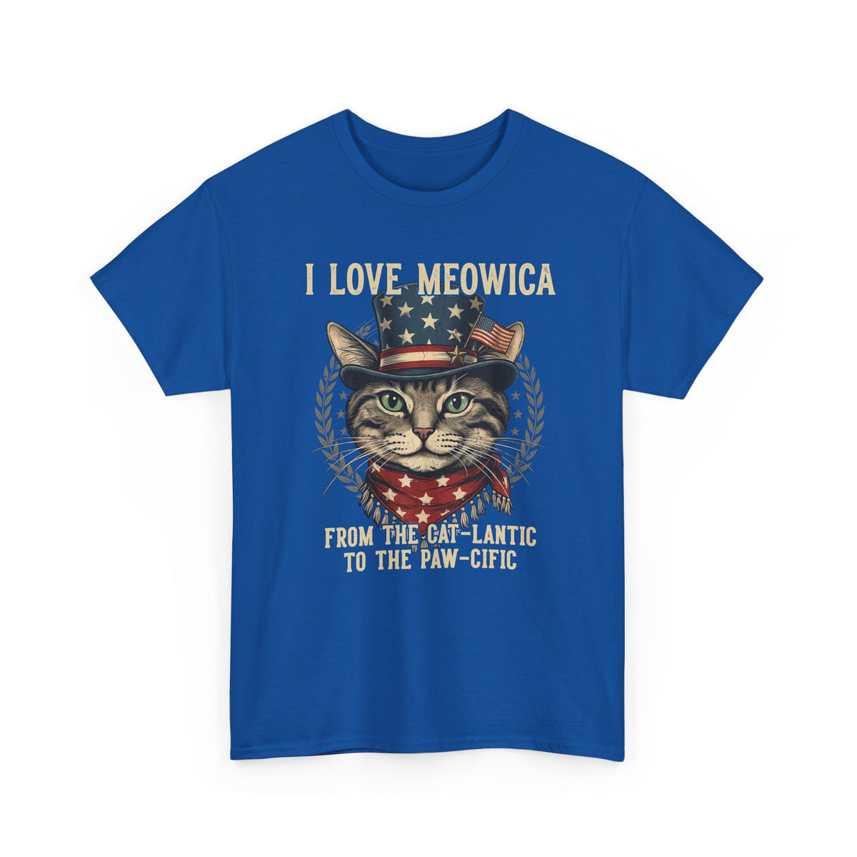 I Love MEOWICA Cat T-Shirt — From the Cat-lantic to the Paw-cific