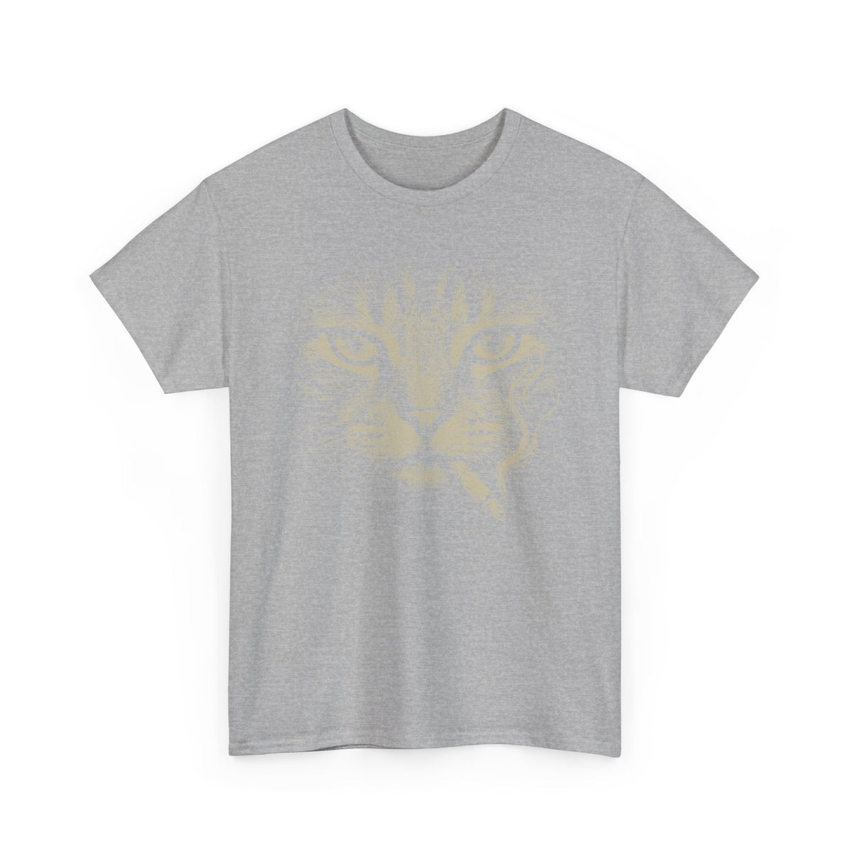 Smoking Cat T-Shirt — Vintage Grunge Cat Graphic Tee