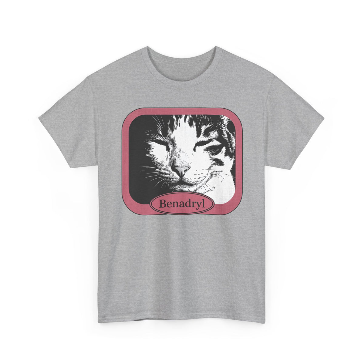Cat After Benadryl T-Shirt — Funny Groggy Cat Tee