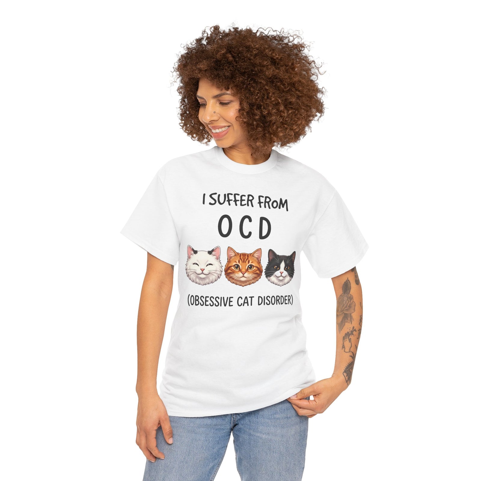 I Suffer From OCD Obsessive Cat Disorder T-Shirt — Funny Pet Lover Tee