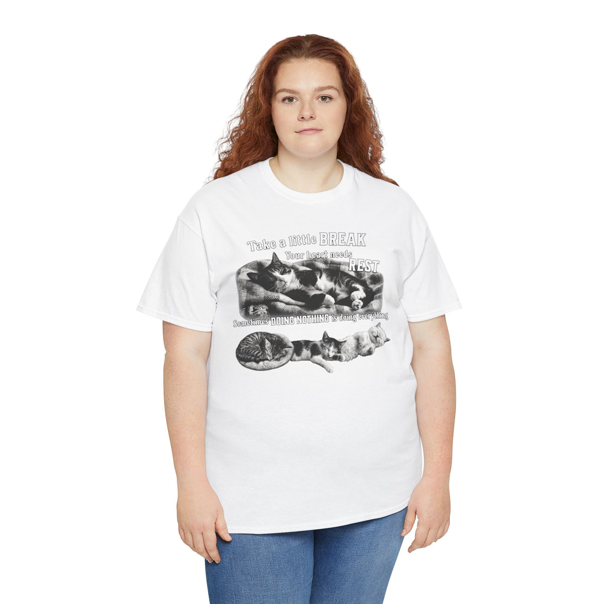 Sometimes Doing Nothing Is Doing Everything Cat Tee — Take A Little Break Shirt