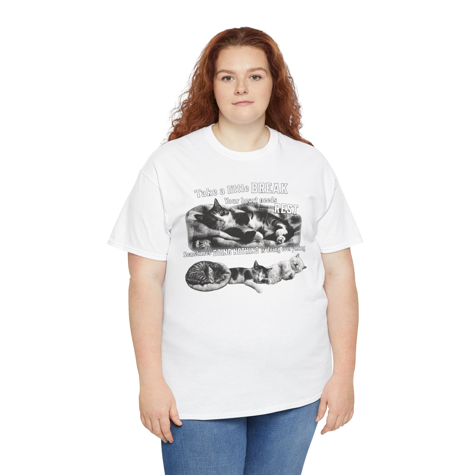 Sometimes Doing Nothing Is Doing Everything Cat Tee — Take A Little Break Shirt