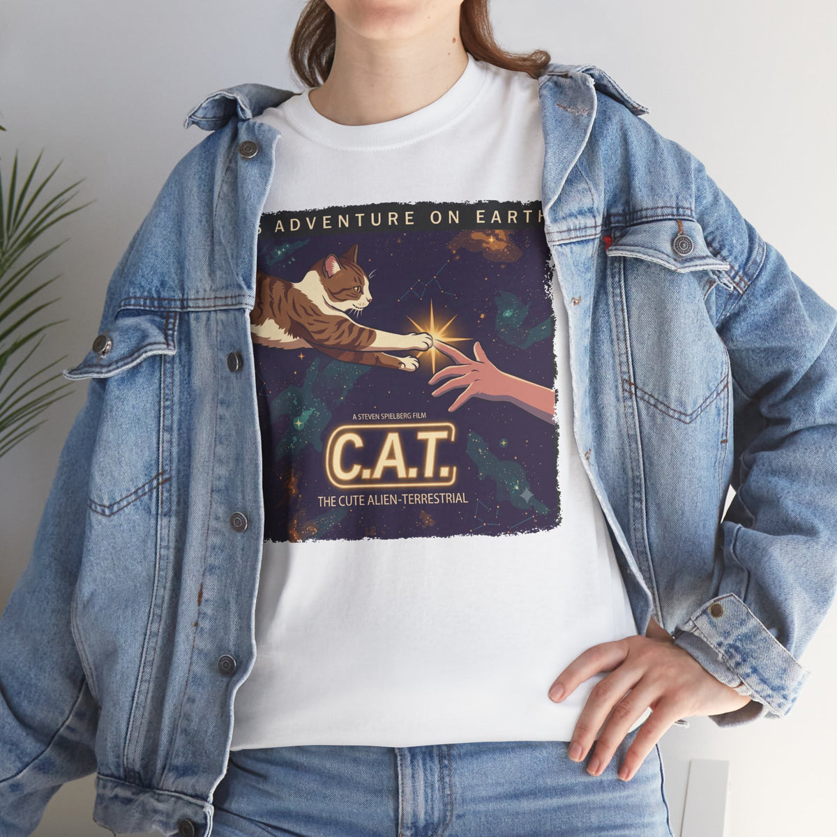 Cat Space Tee — "C.A.T. The Interstellar Traveler" Graphic T-Shirt