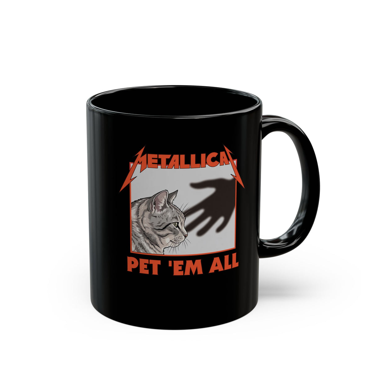 Pet 'em All Cat Lover Black Mug